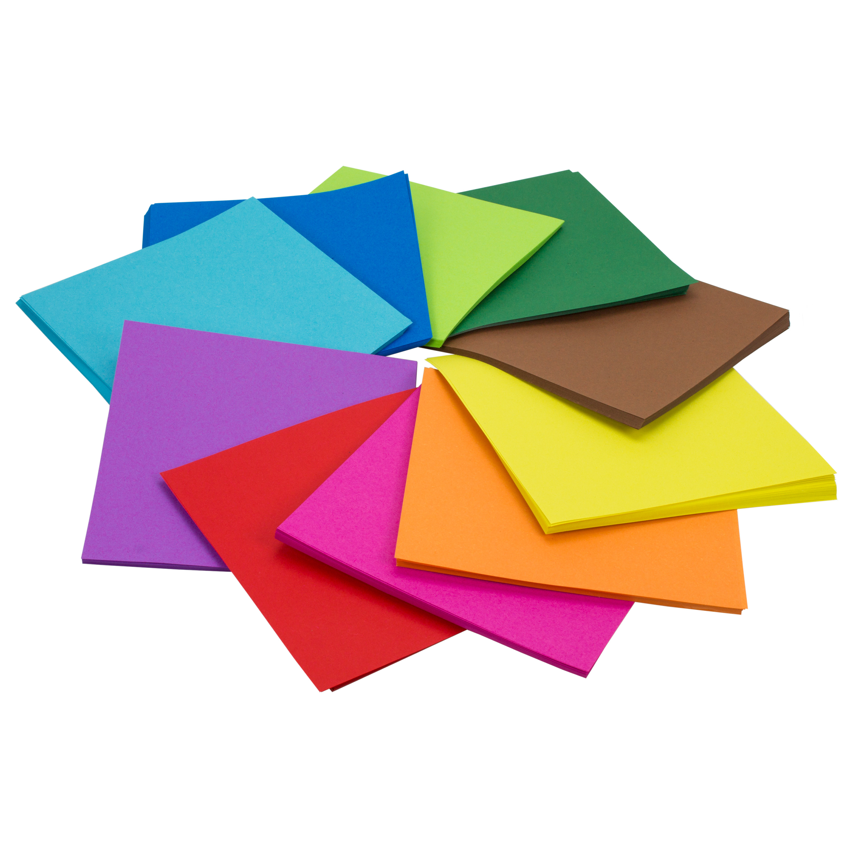 Origami Faltblätter Classic, 10 Farben, 15 x 15 cm