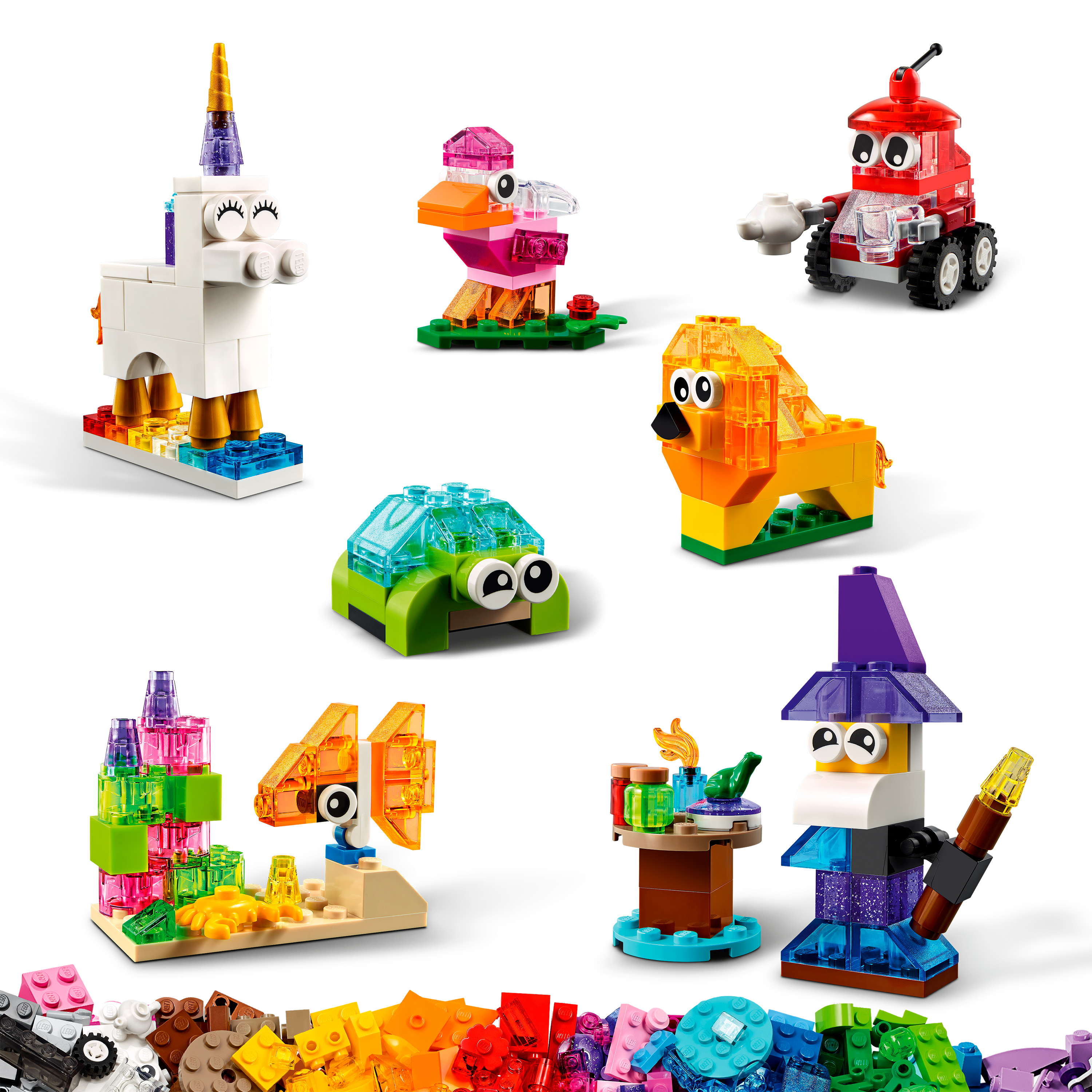 LEGO® Classic 11013 Kreativ-Bauset m. durchsichtigen Steinen