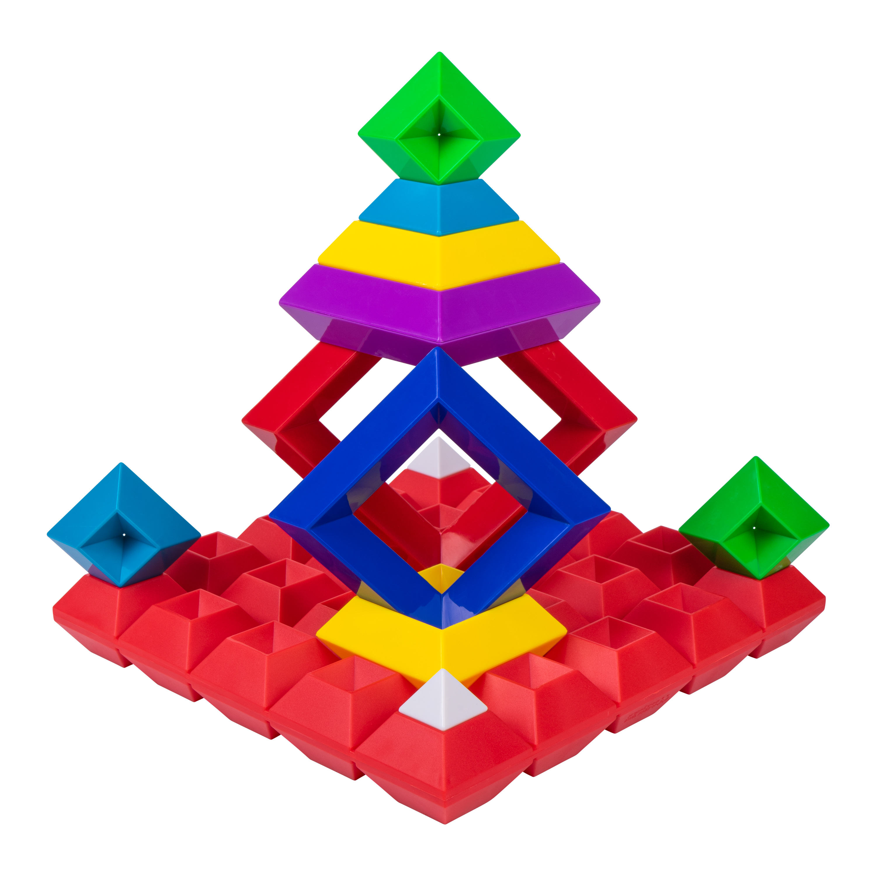 Legeplatte für Regenbogen-Pyramide