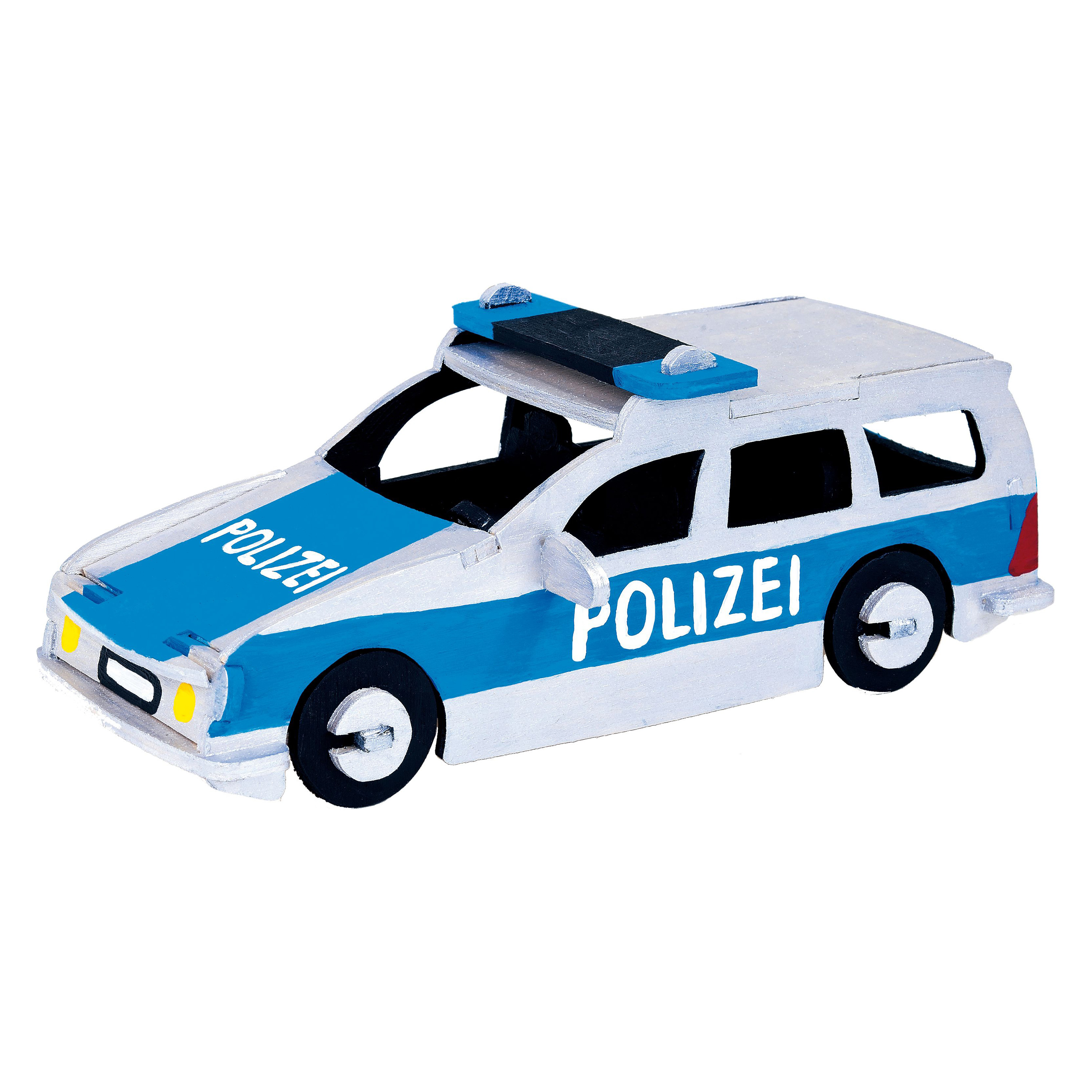 Laubsägevorlage DIN A4 'Polizeiauto'