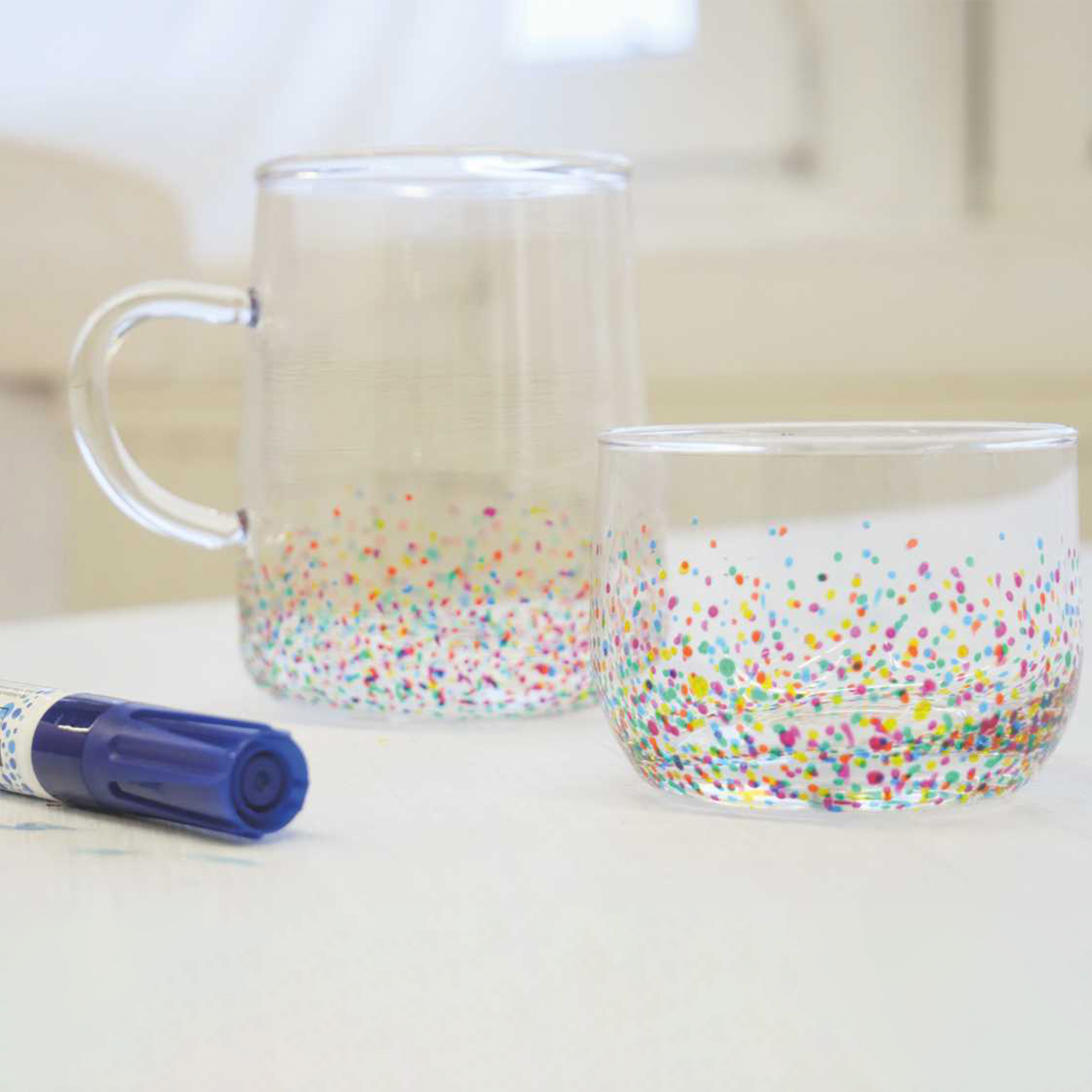 KREUL Glass & Porcelain Pen Clear Set, 5-teilig