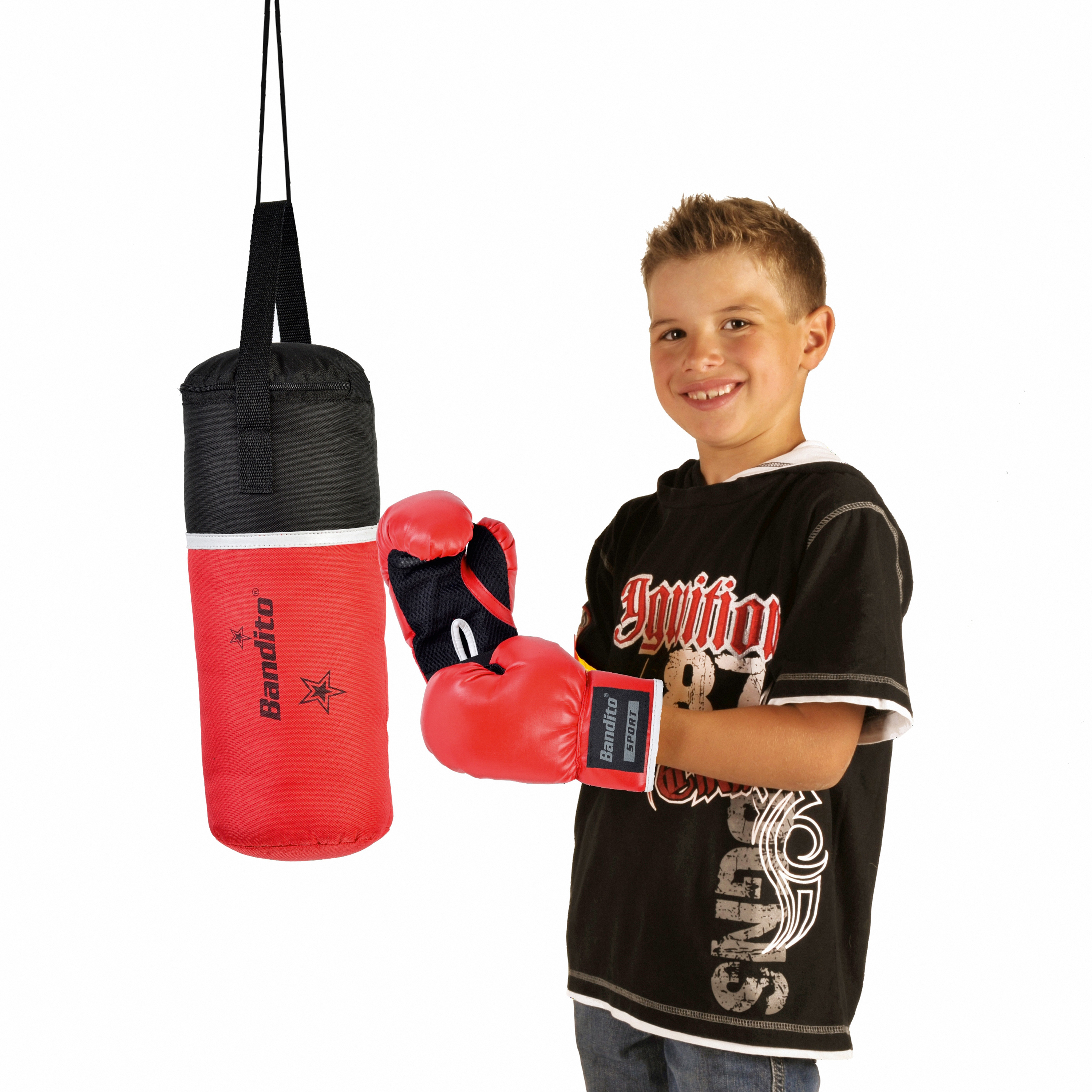 Boxsack 'Bandito – Kiddy Star', inkl. Boxhandschuhe, 3-6 J.