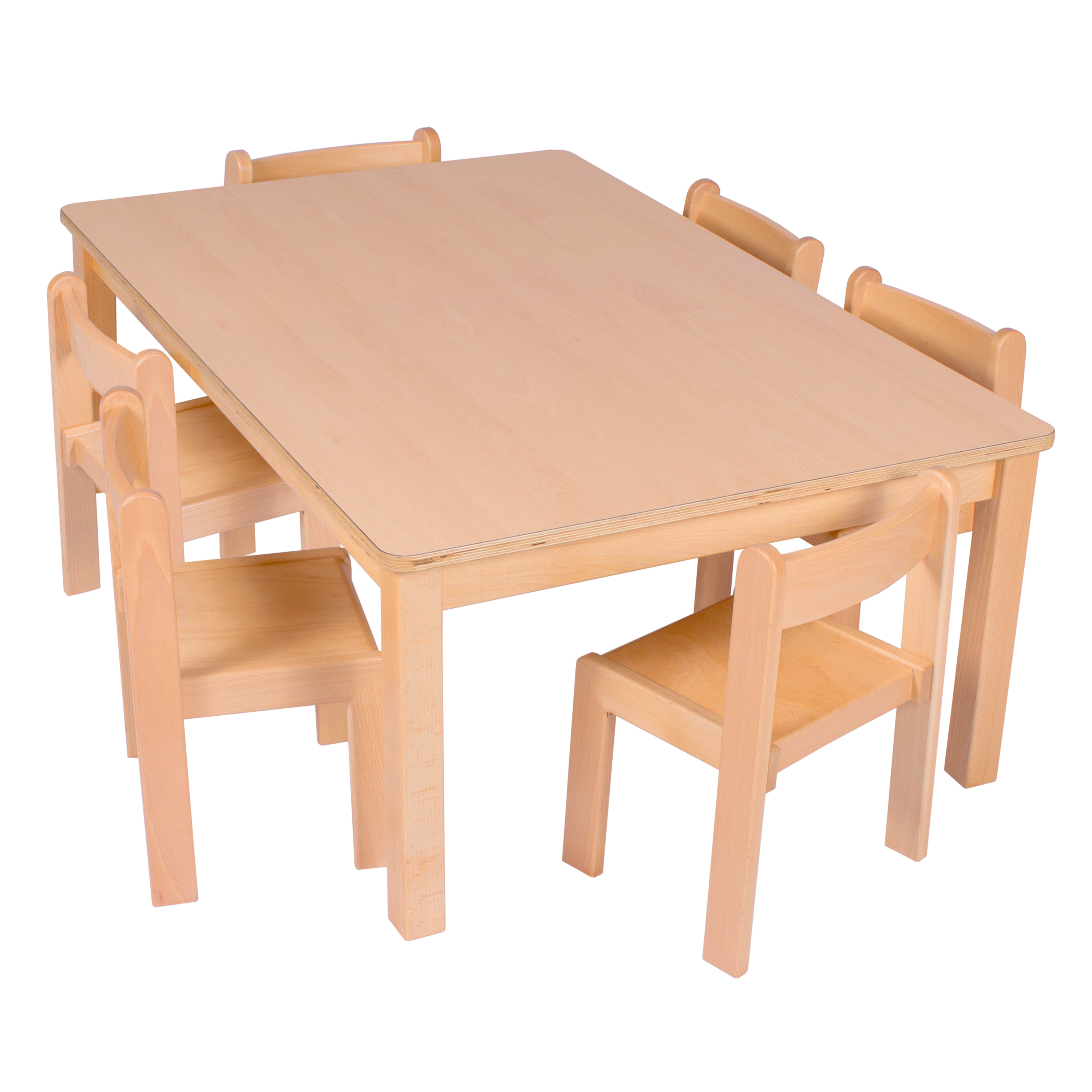 U3-Rechteck-Tisch 120 x 60 cm, Ecken gerundet, versch. Höhen