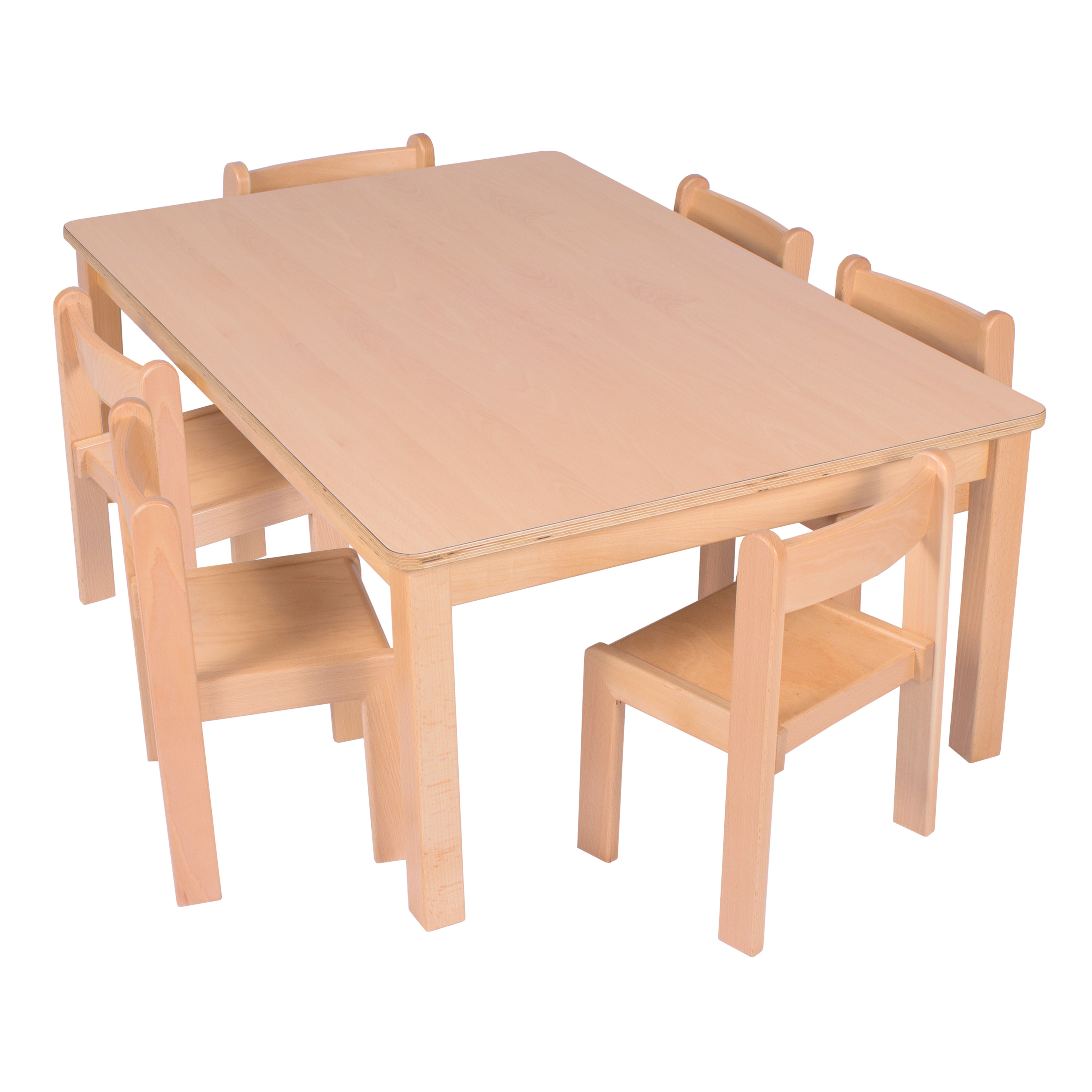 U3-Rechteck-Tisch 120 x 80 cm, Ecken gerundet, versch. Höhen