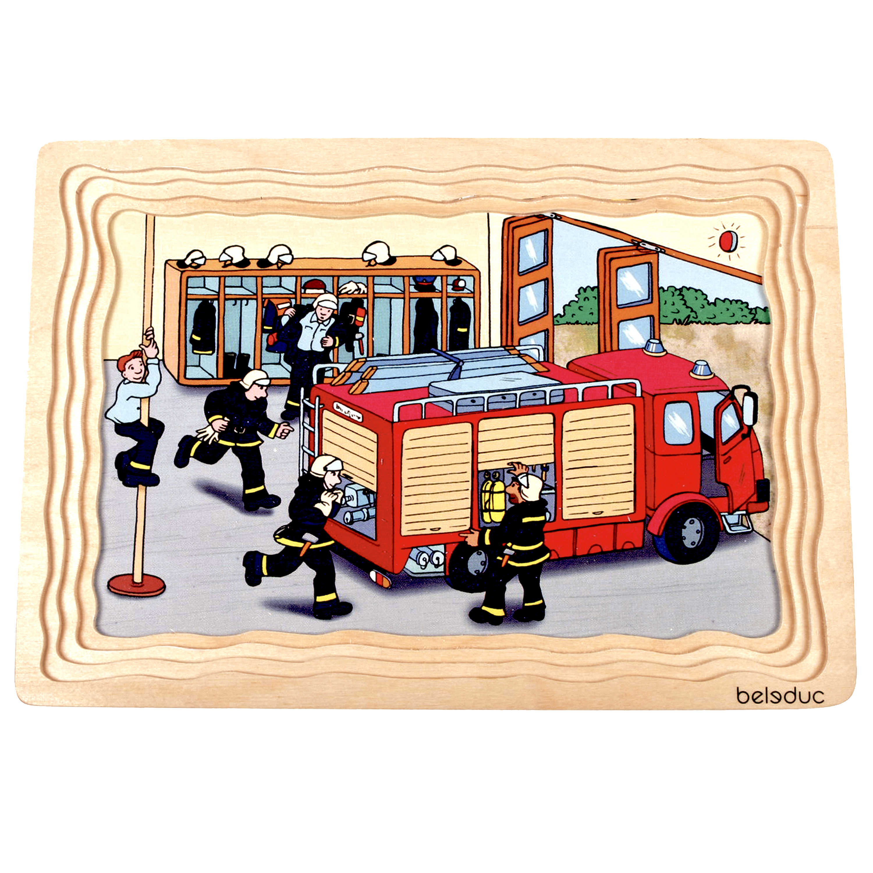 Großes Lagen-Puzzle 'Feuerwehr'
