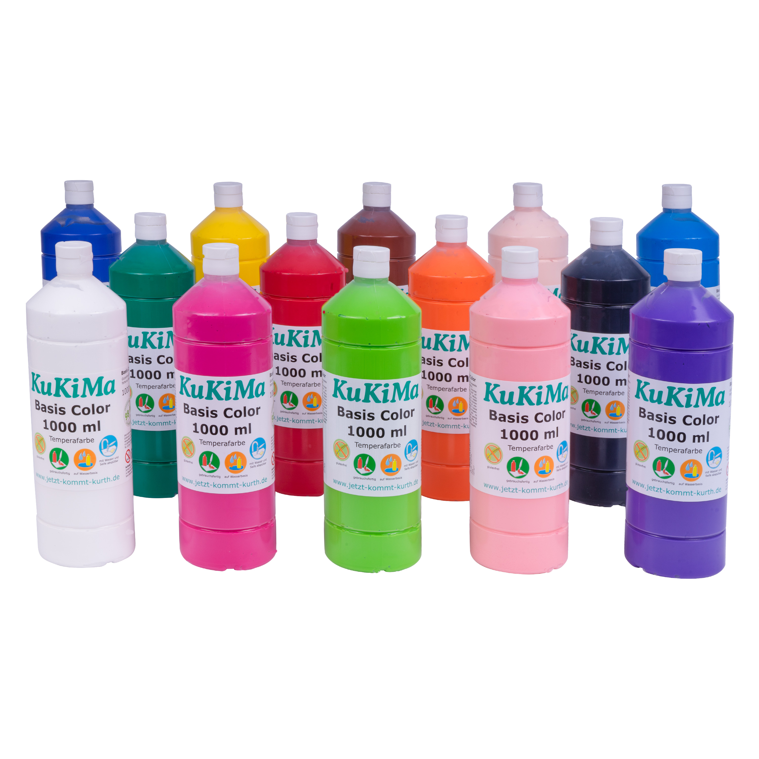 KuKiMa Basis Color 'Komplett-Set', 14 Farben à 1000 ml