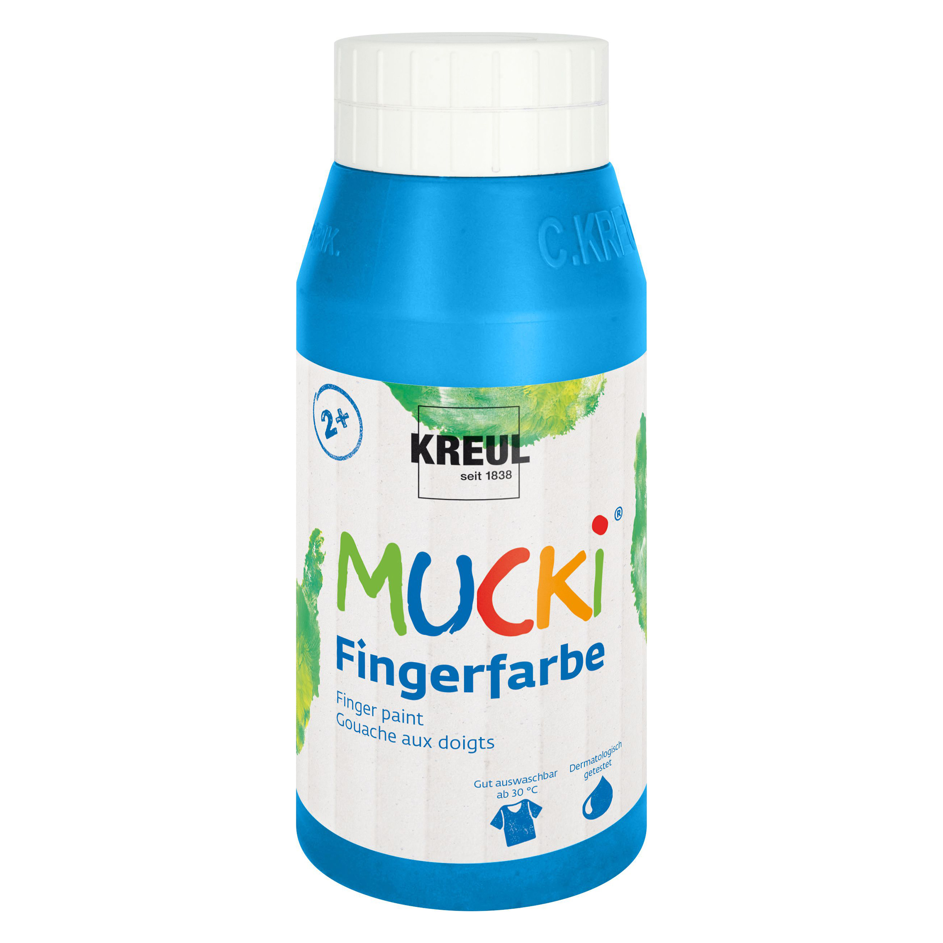 MUCKI Fingerfarbe, 750 ml, blau