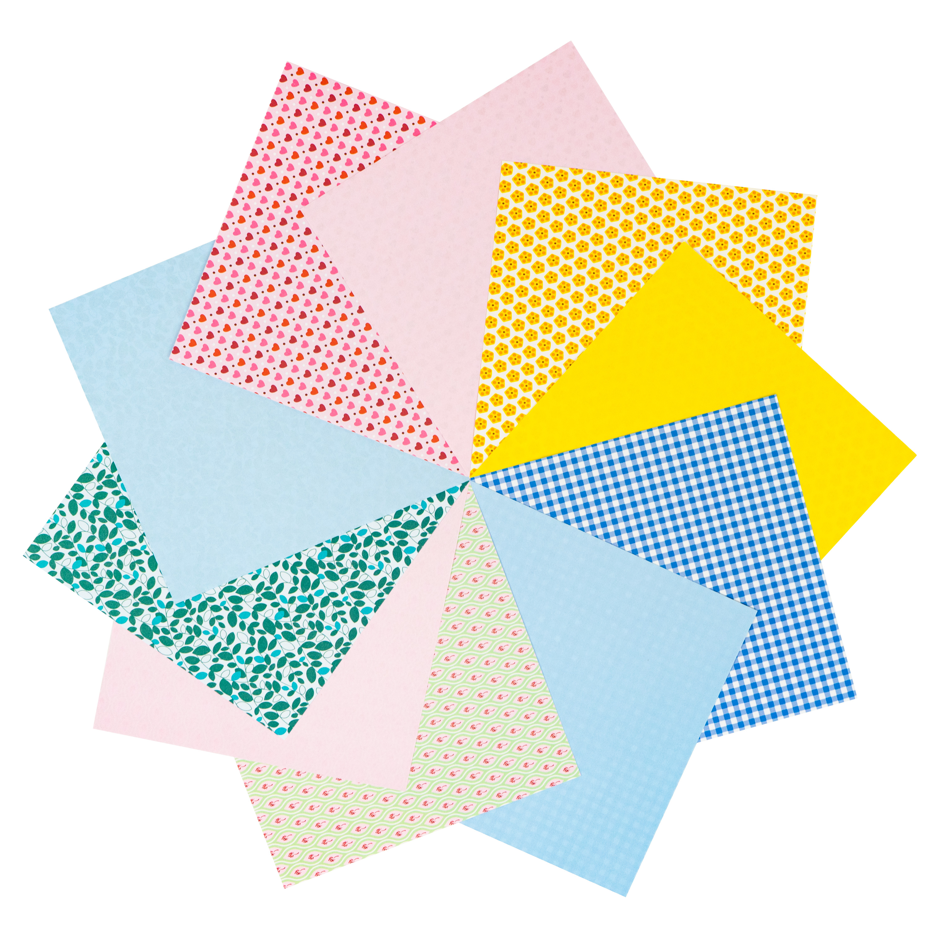 Origami Motiv-Faltblätter 'Sweet', 20 x 20 cm