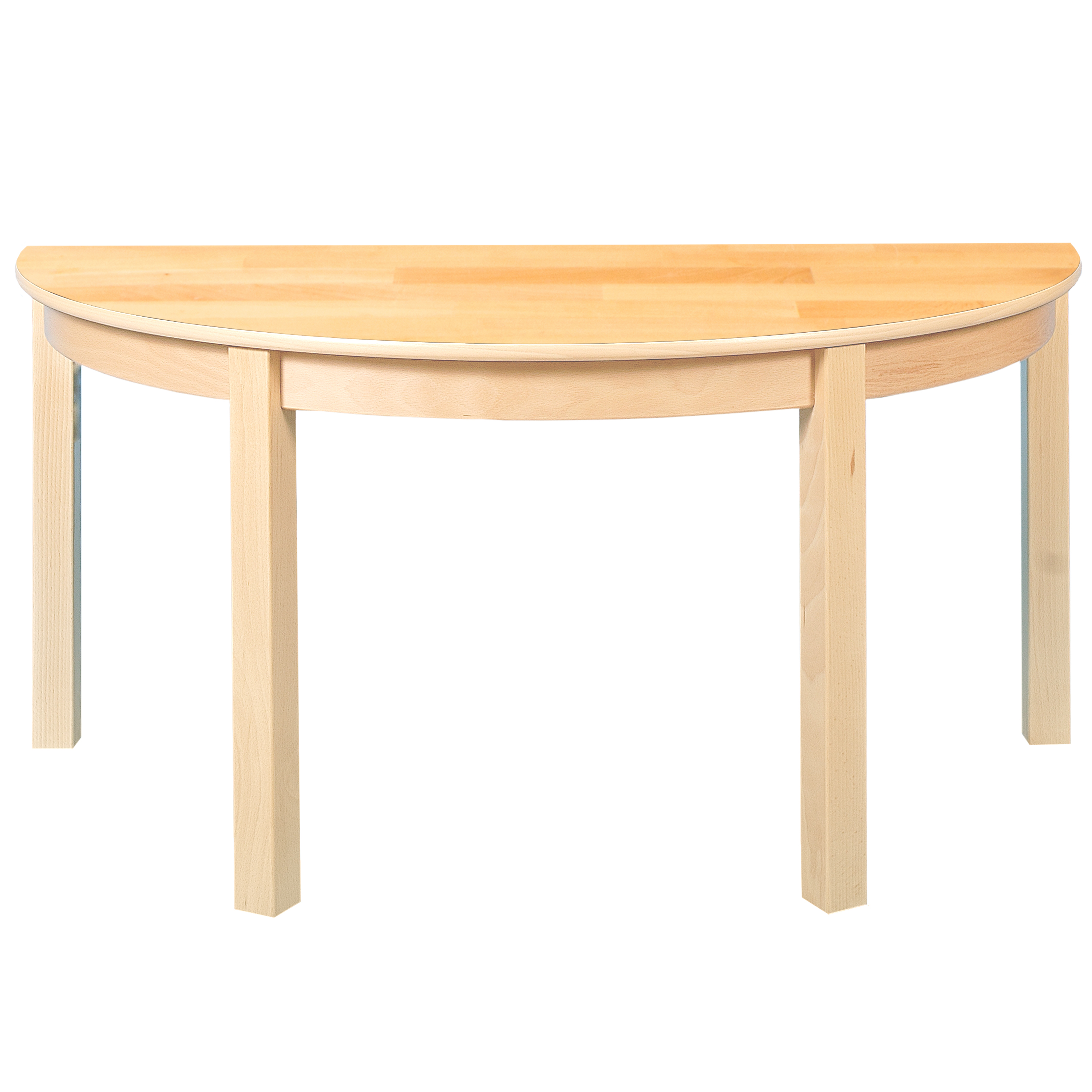Halbkreis-Tisch, Durchmesser 120 cm, Tischhöhe 58 cm