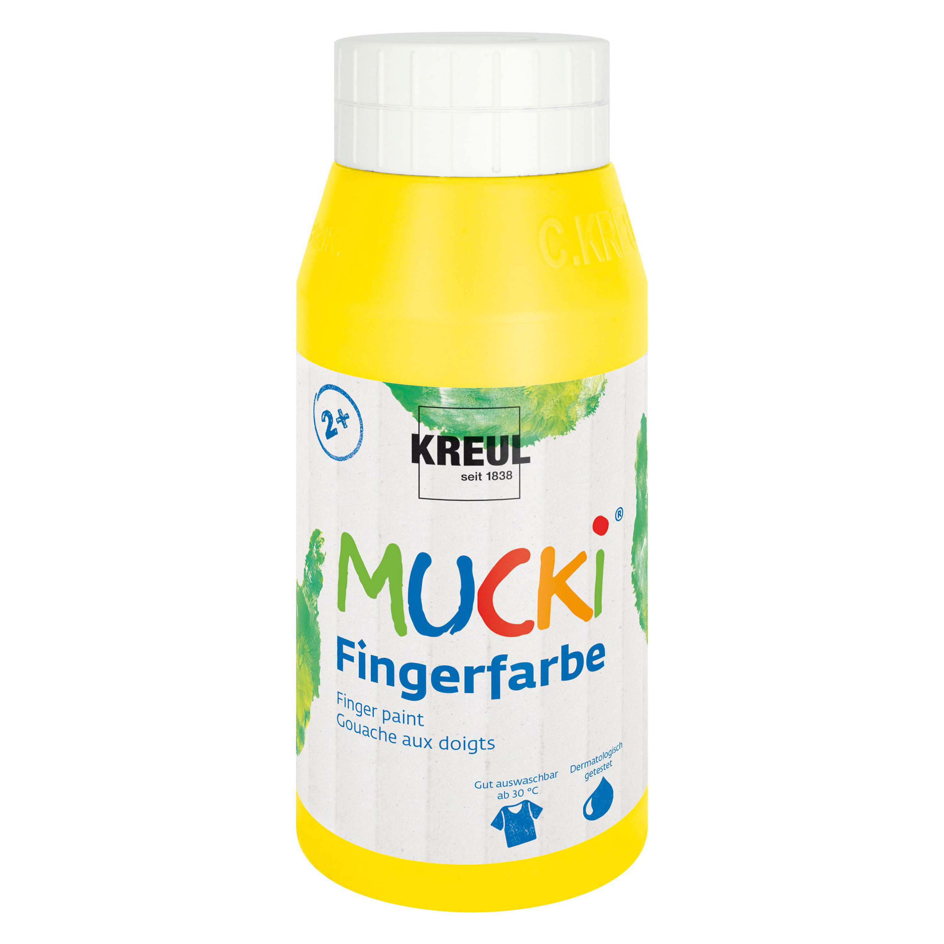 MUCKI Fingerfarbe, 750 ml, gelb