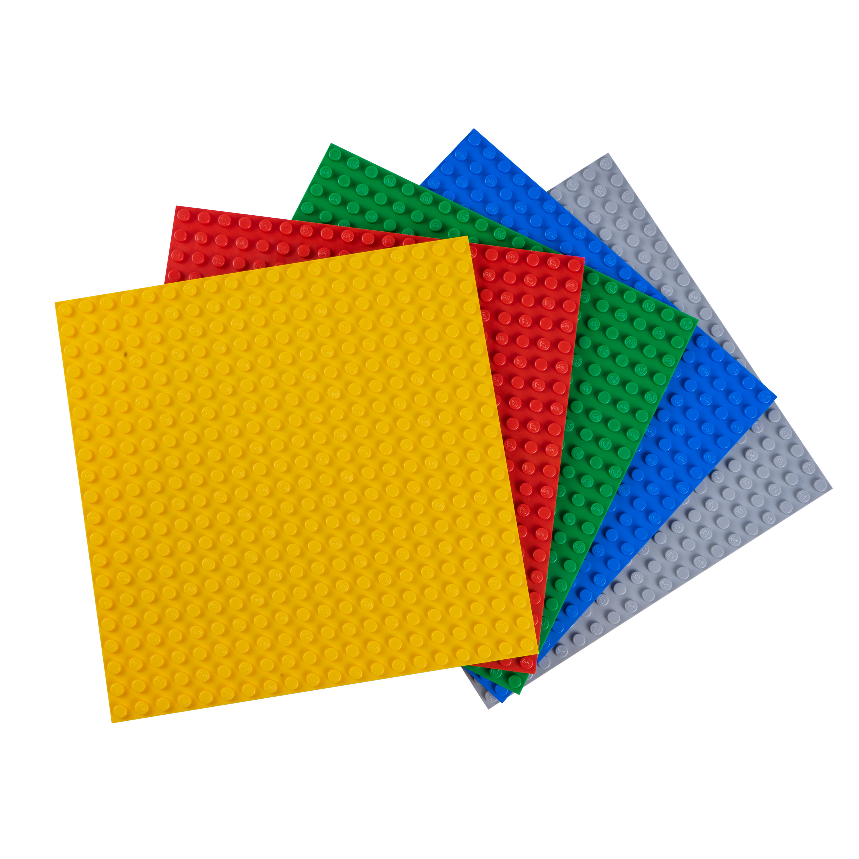 Q-Bricks 5er-Set Grundplatten mit 20 x 20 Noppen