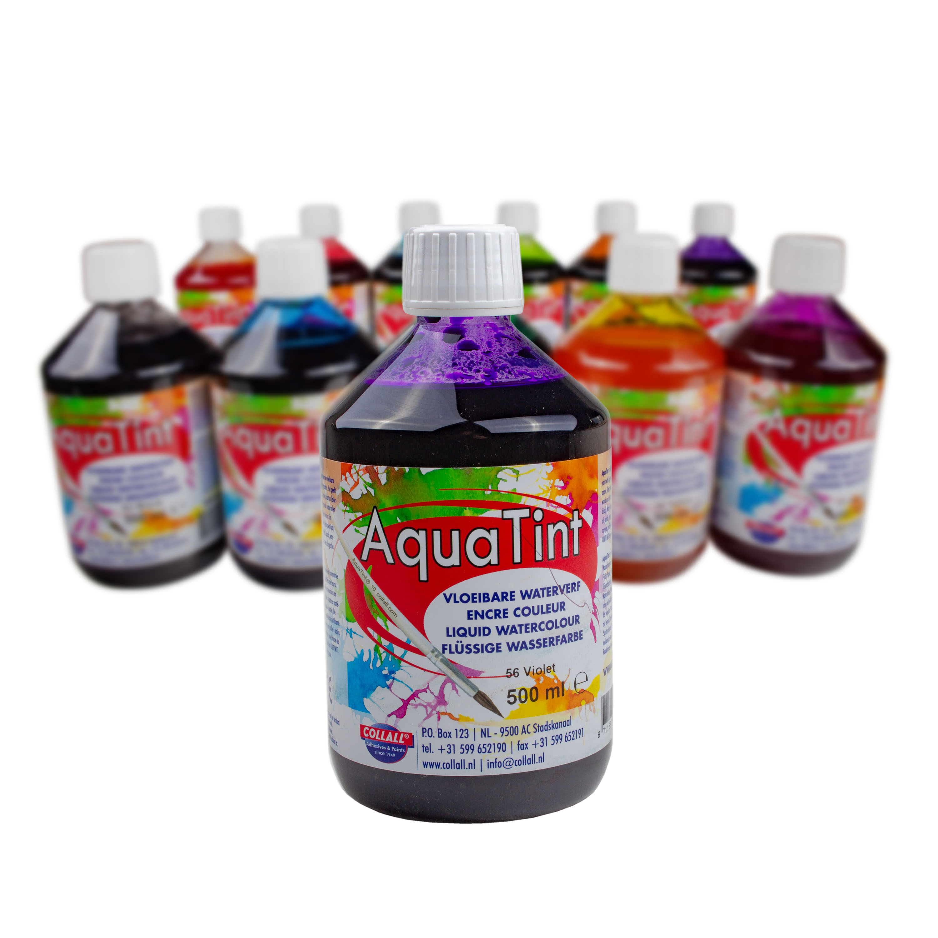AquaTint in Einzelfarben, hochwertige Pigmentierung, 500 ml