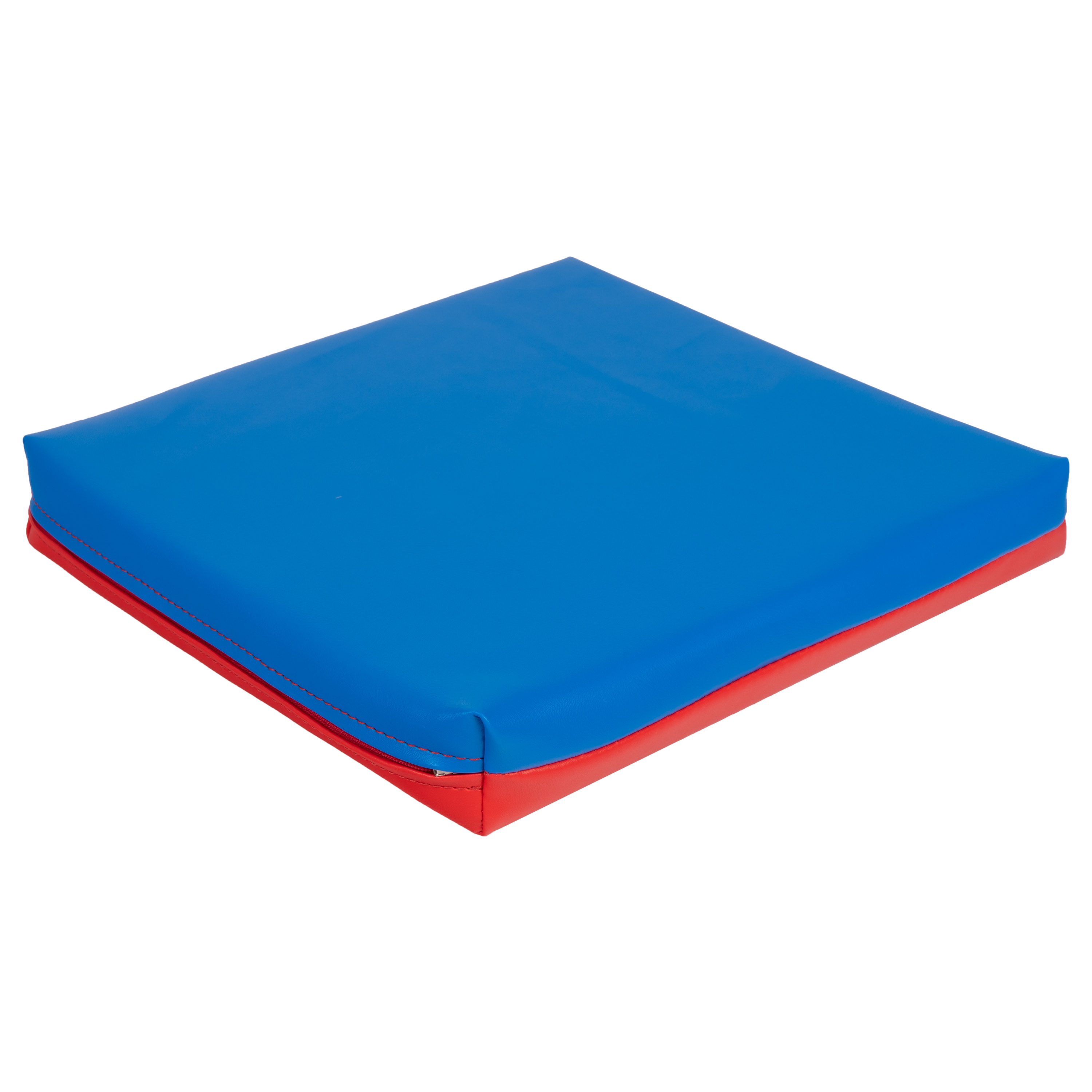 Sitzkissen 'Quadrat - rot/blau', 28 x 28 x 4 cm