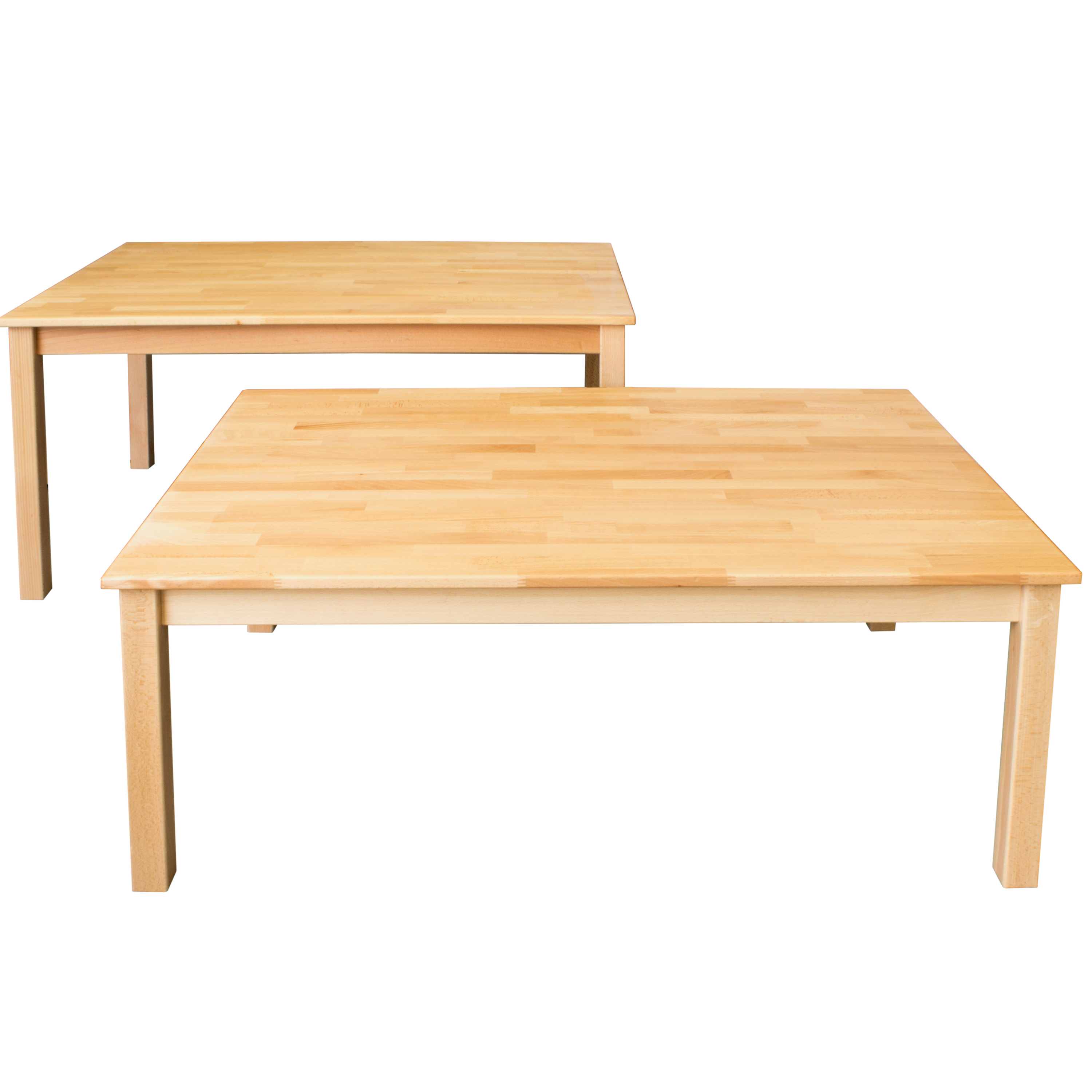 Massivholz-Rechtecktisch 160 x 80 cm, versch. Tischhöhen
