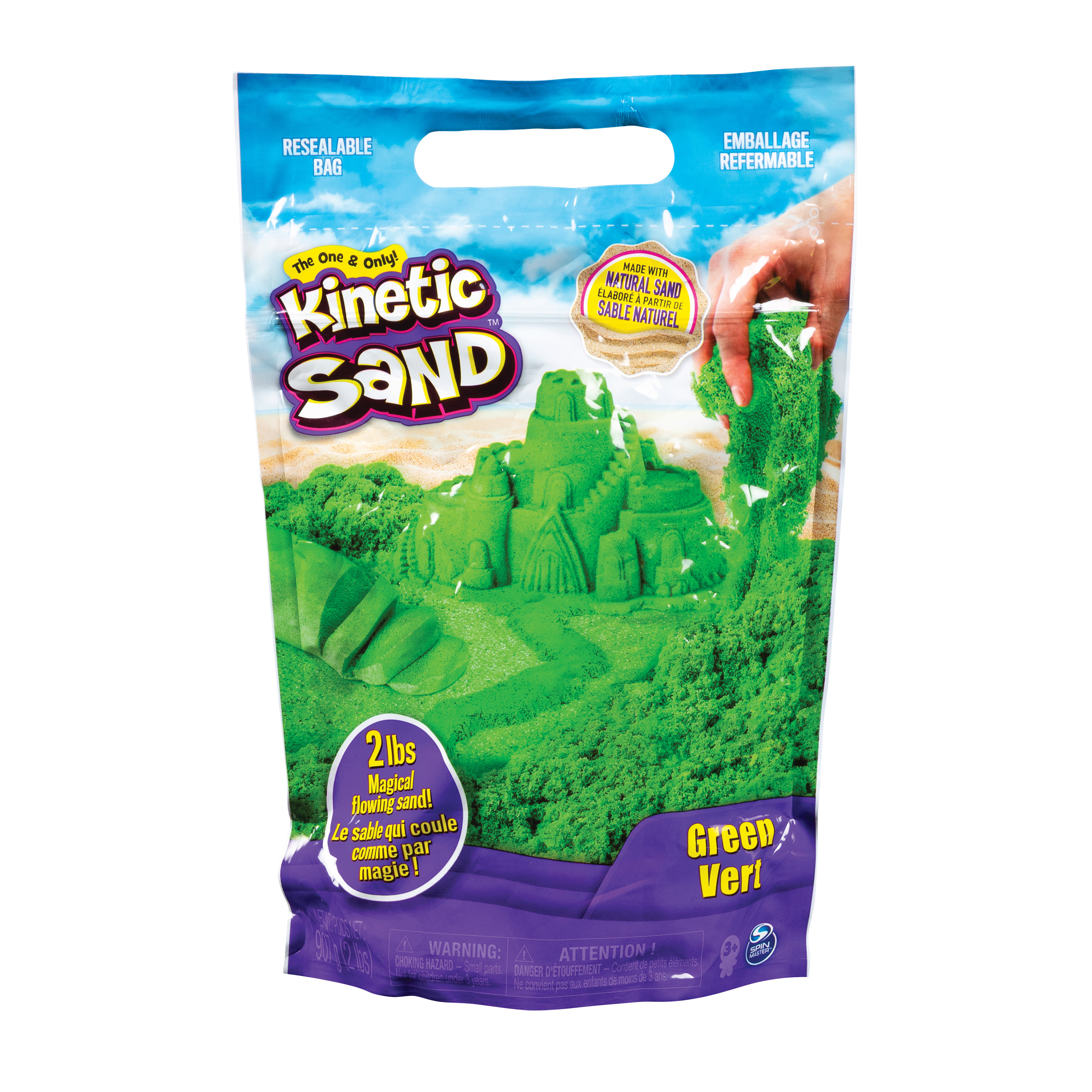 Kinetic Sand 'Color - grün', 0,9 kg Beutel