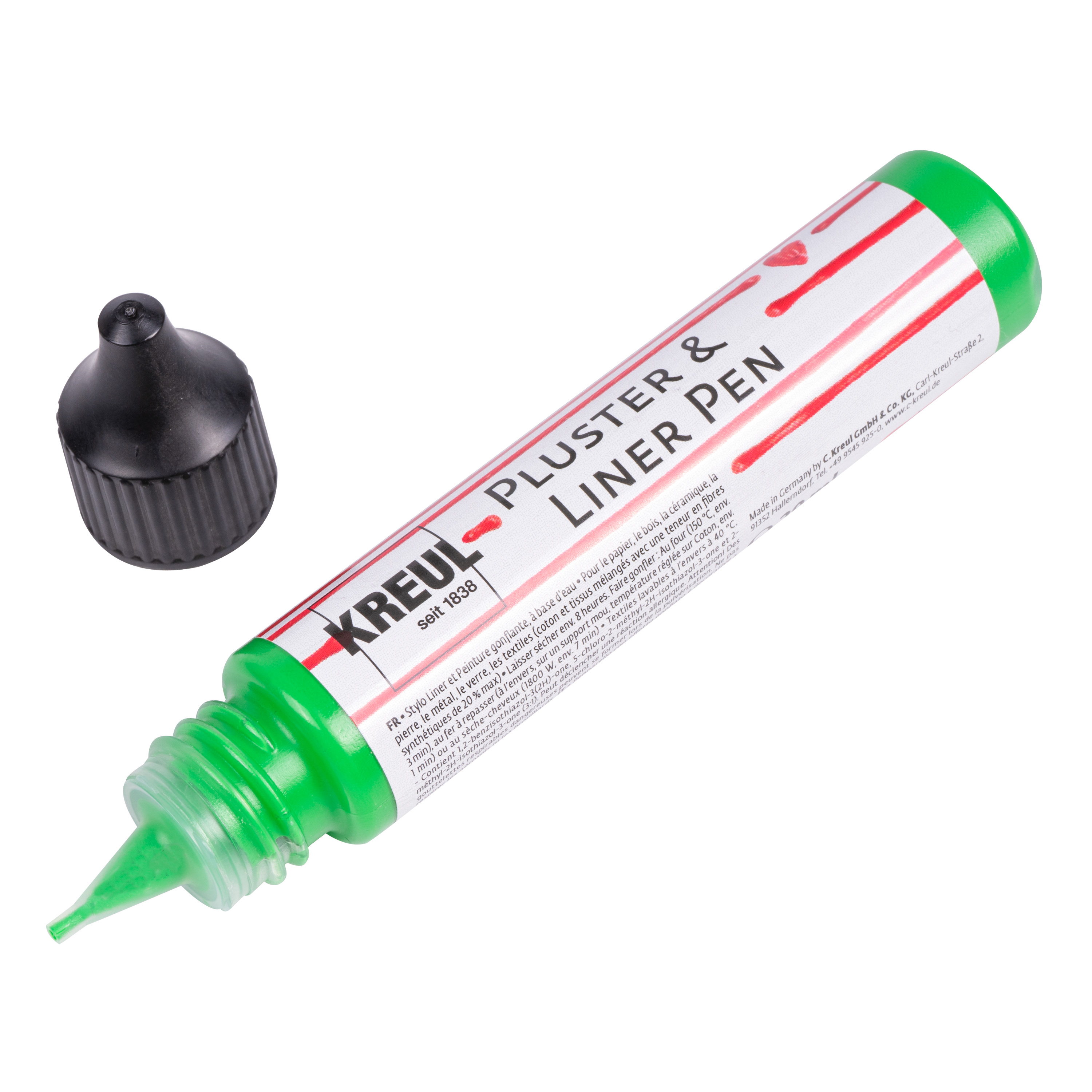 KREUL Pluster & Liner Pen, 29 ml, maigrün