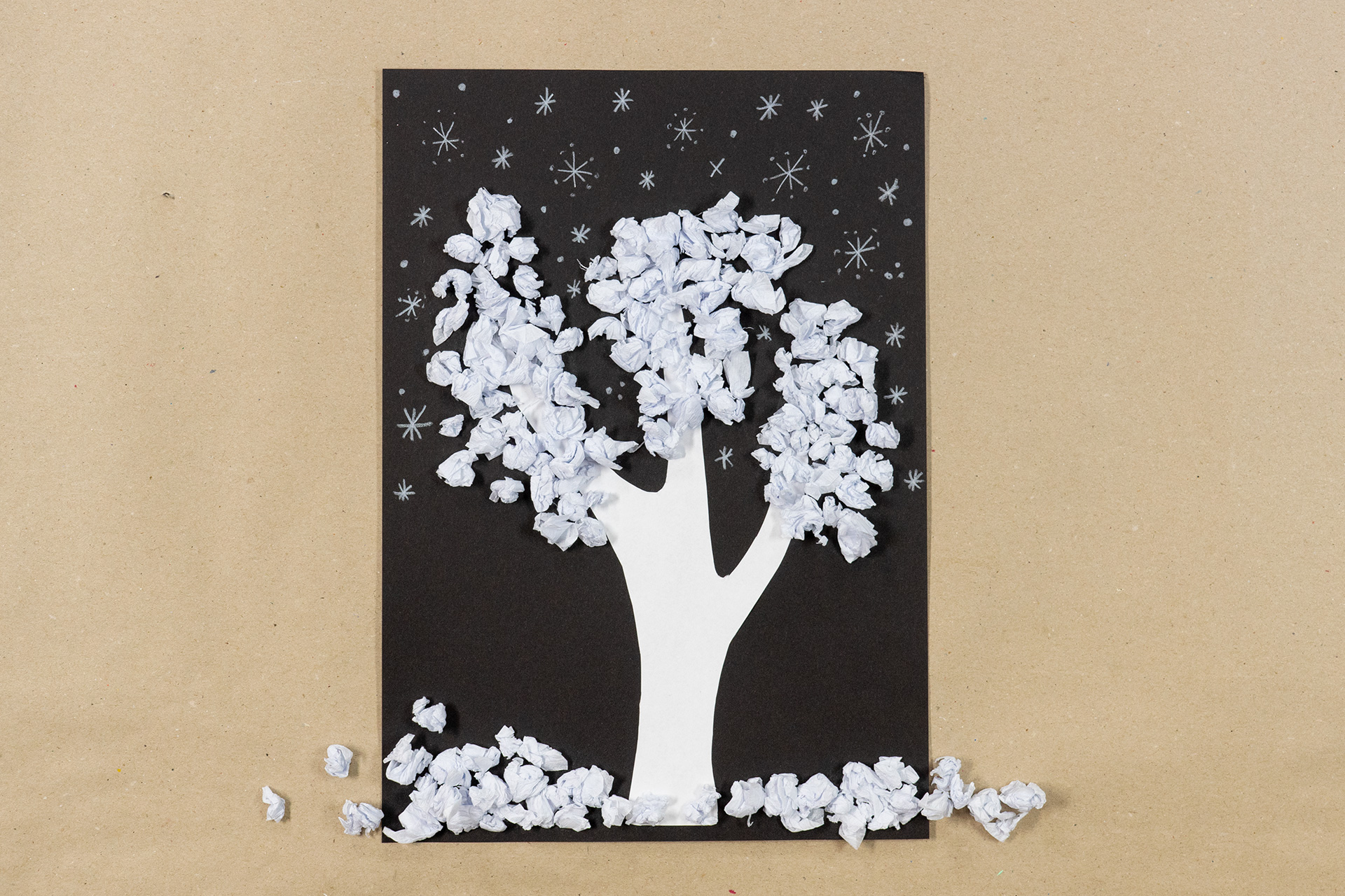 Winterbaum aus Papier 7