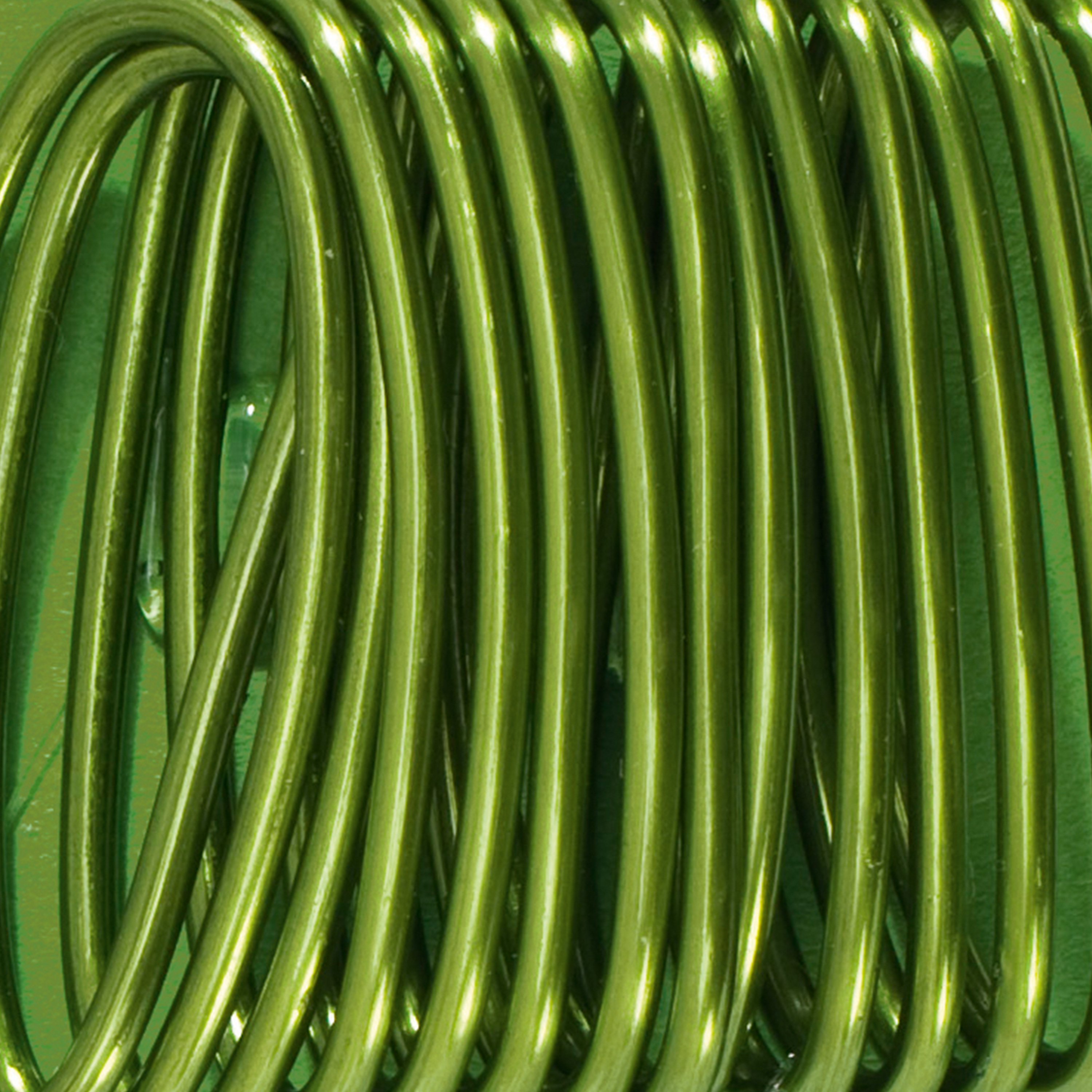 Aluminium-Draht 'grün', 2 mm x 5 m