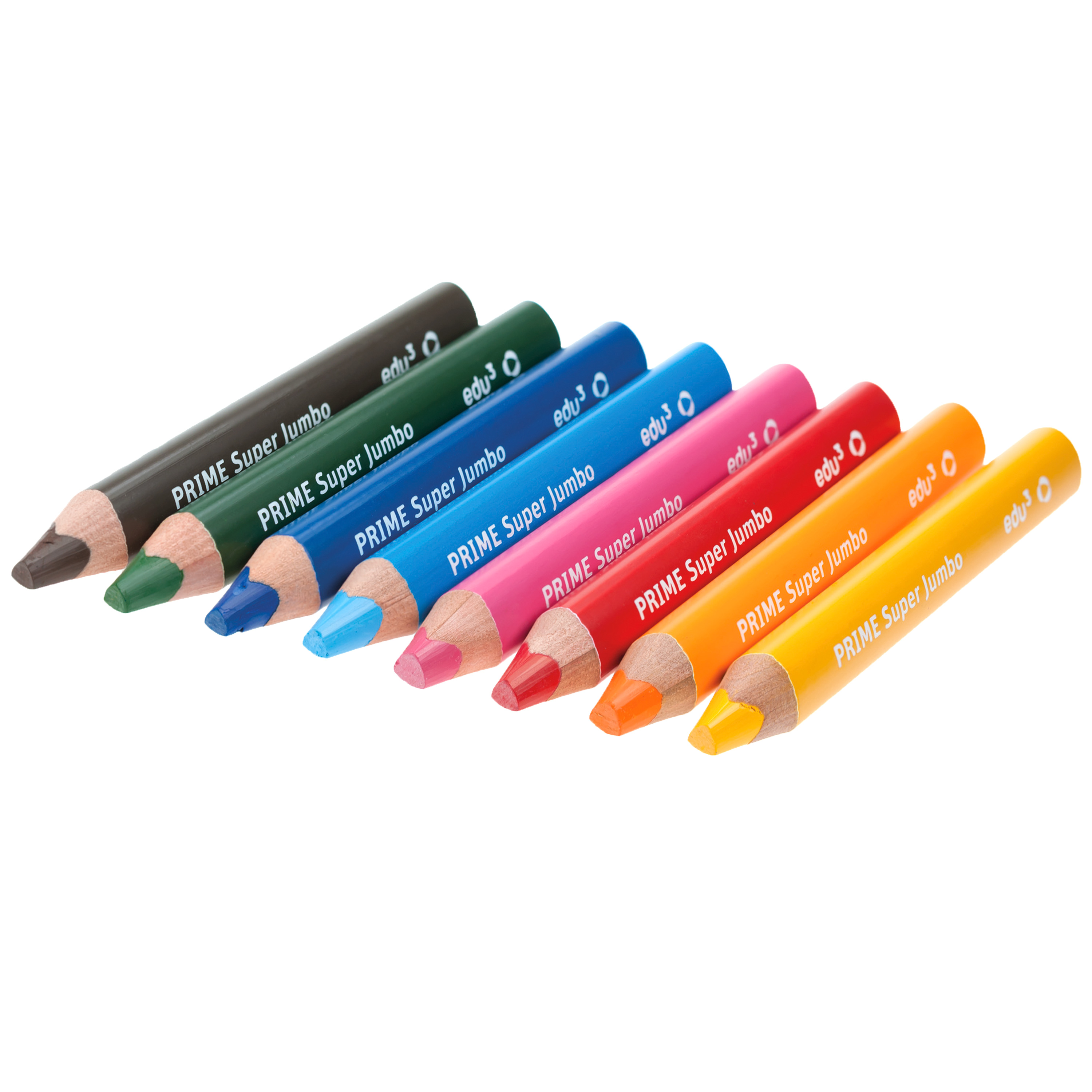 edu³ PRIME Super Jumbo '6er-Set', Stifte in Einzelfarben