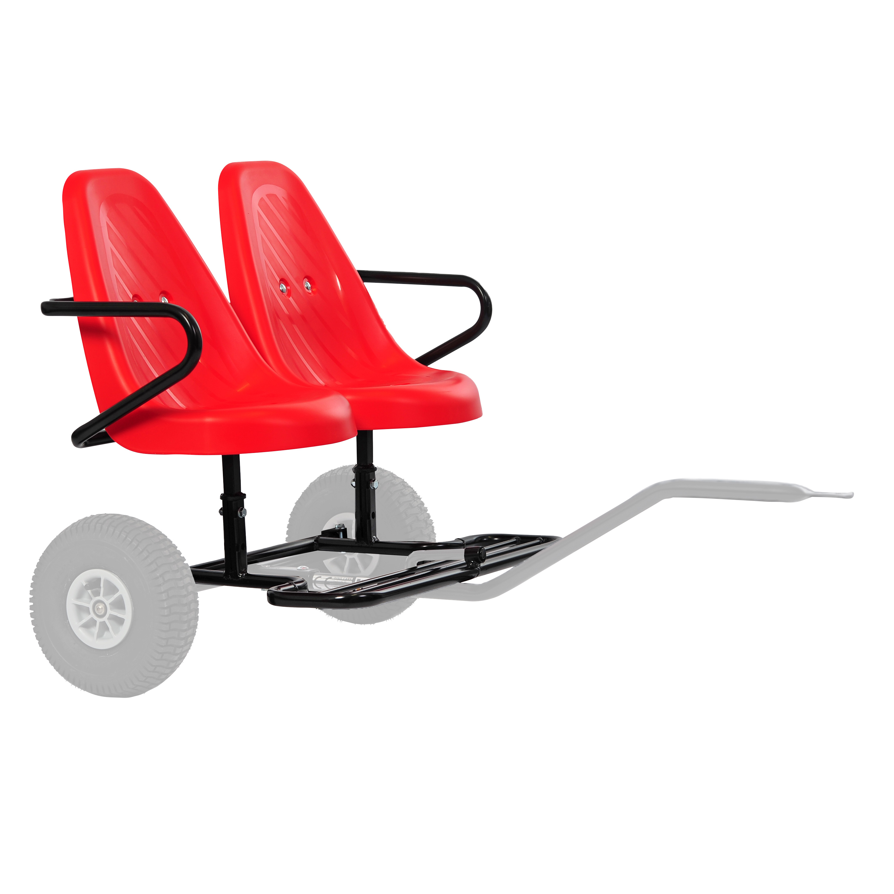 DinoCars 'Zweisitzer' rot, Anhängeraufsatz für Sporty BF1