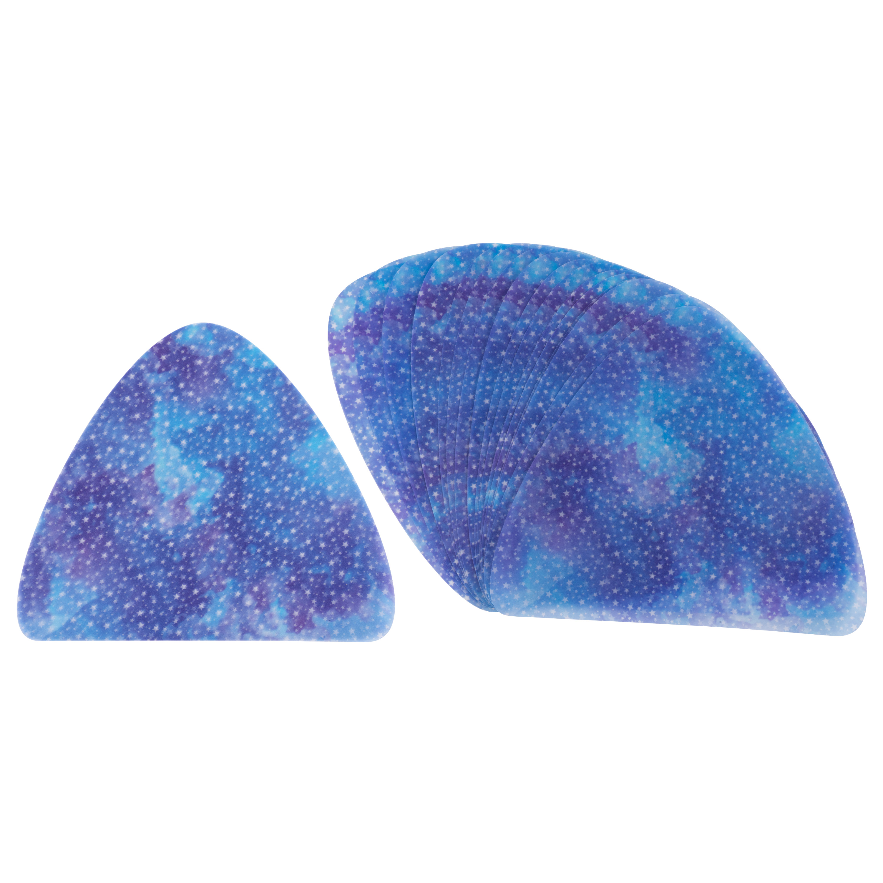 Laternenzuschnitte 'Sternennacht blau' für Triangel H: 17 cm