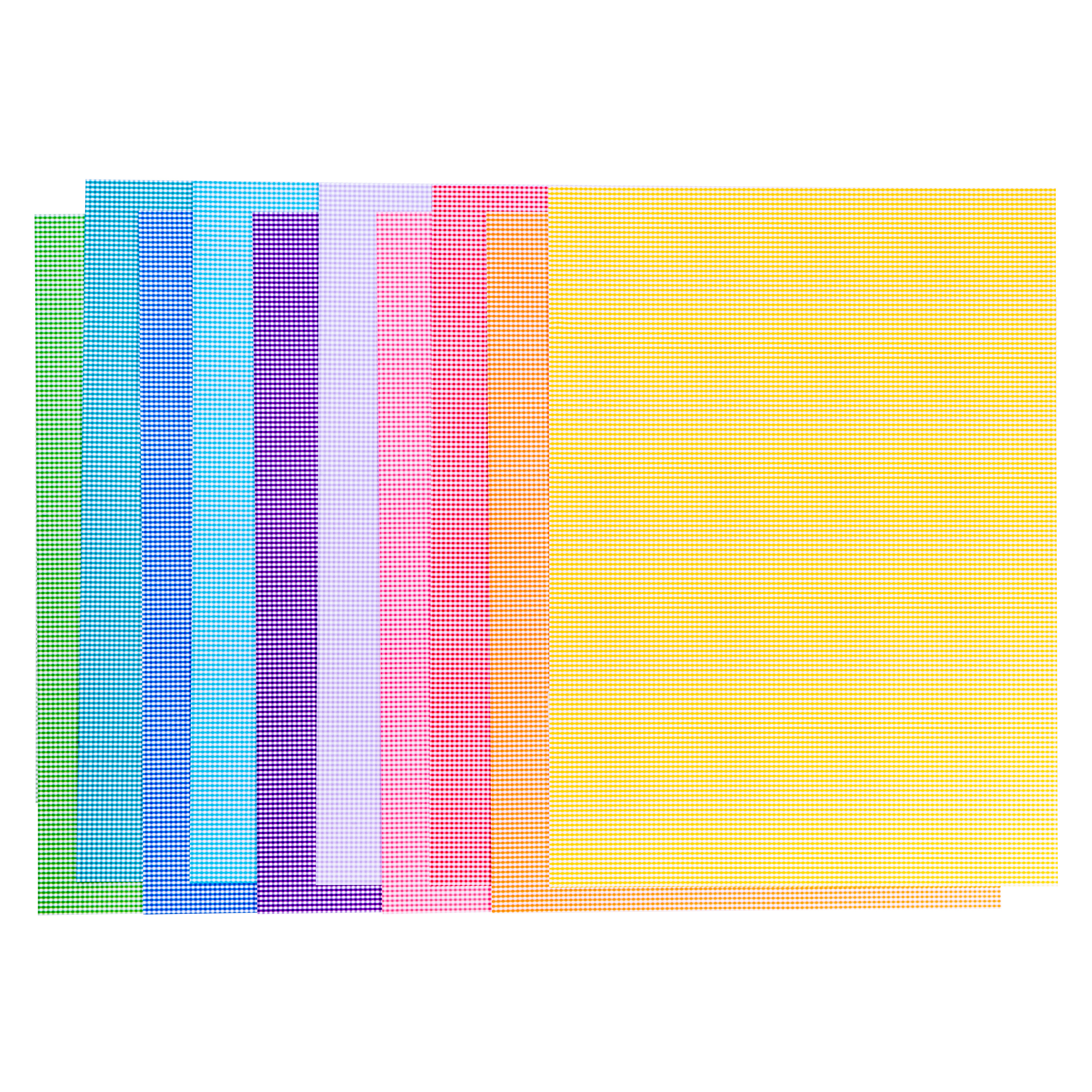 Fotokarton Mini-Karos, farbig sortiert, 300 g/m², 10 Bögen