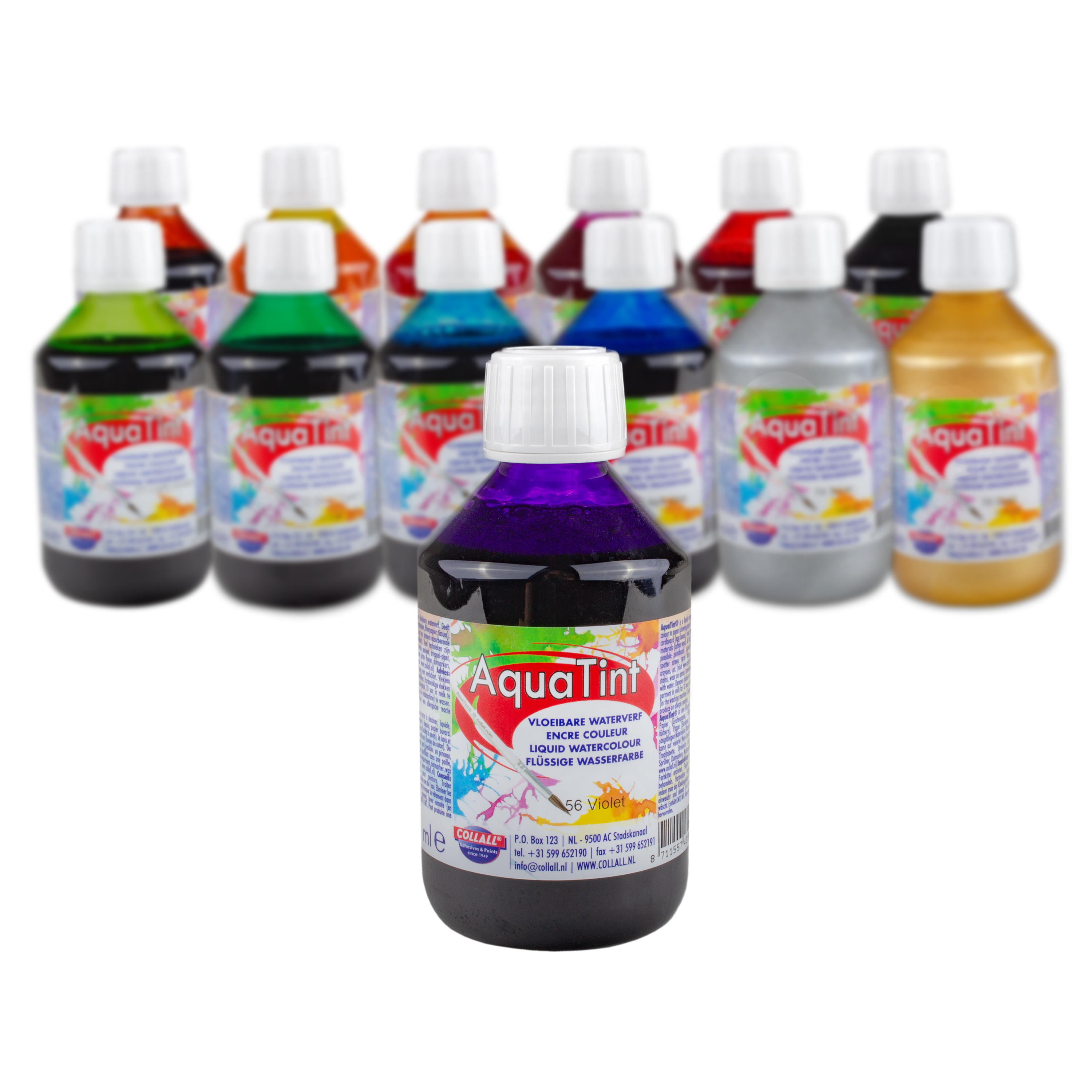 AquaTint in Einzelfarben, hochwertige Pigmentierung, 250 ml