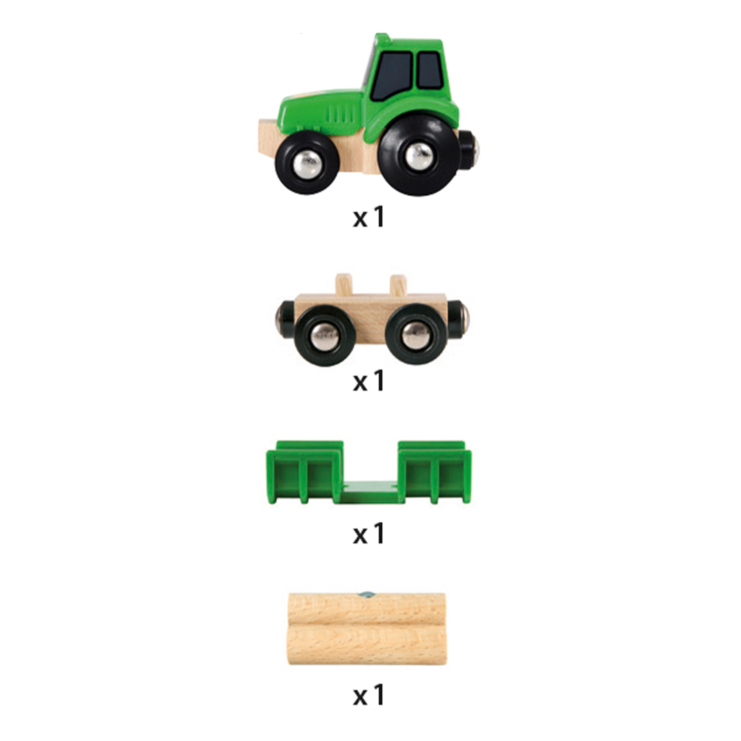 Brio 'Traktor mit Holz-Anhänger'