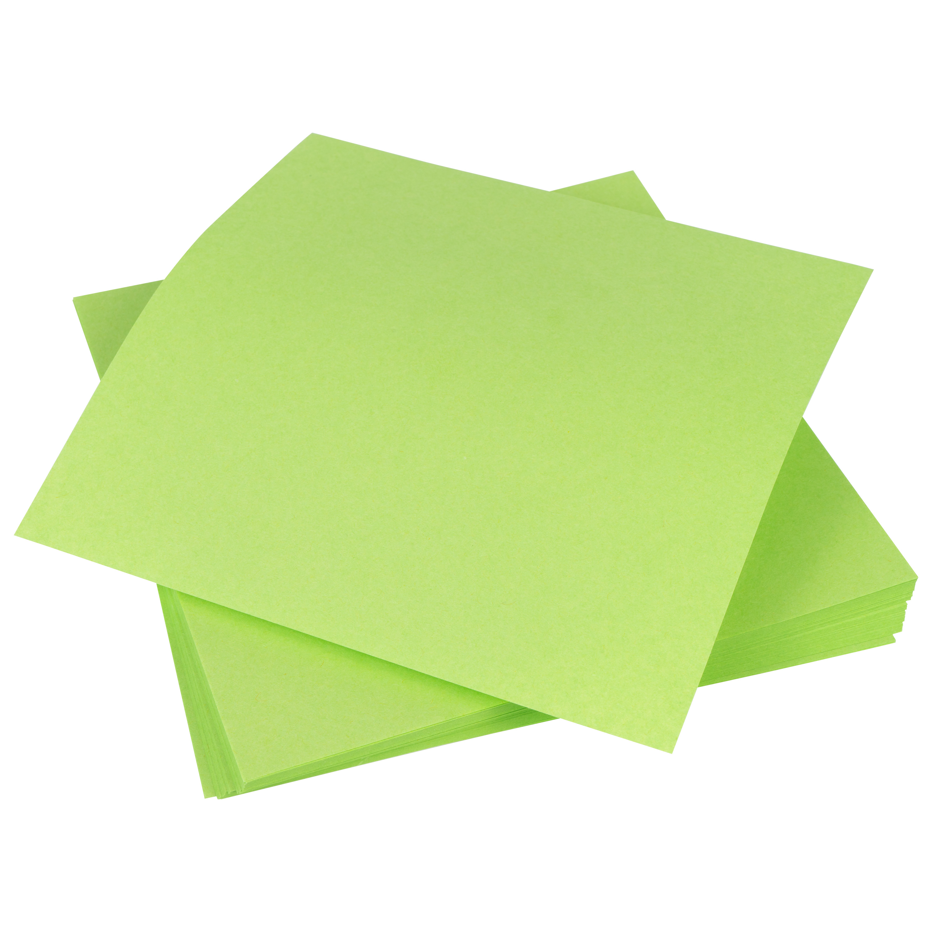 Origami Faltblätter 'Uni Intensiv', 15 x 15 cm, hellgrün