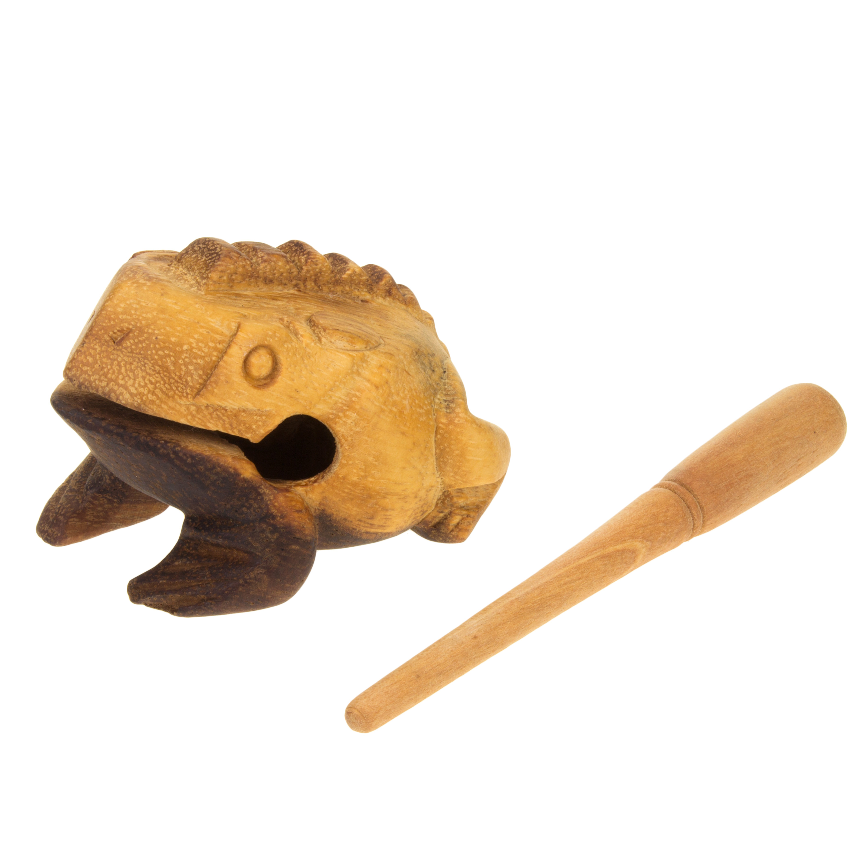 Kleiner Klangfrosch aus Holz, 9,5 cm
