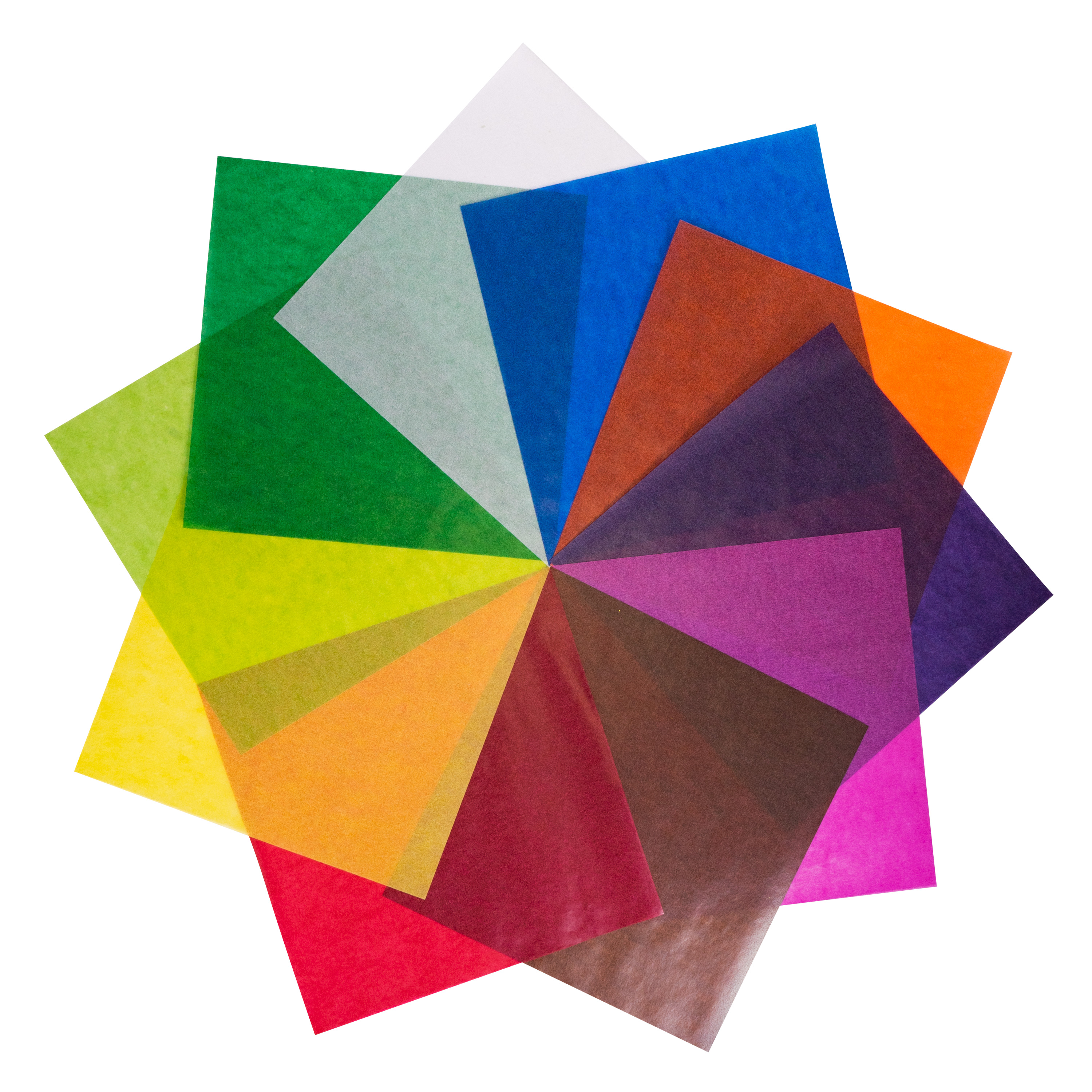 Origami Faltblätter Transparentpapier, 20 x 20 cm