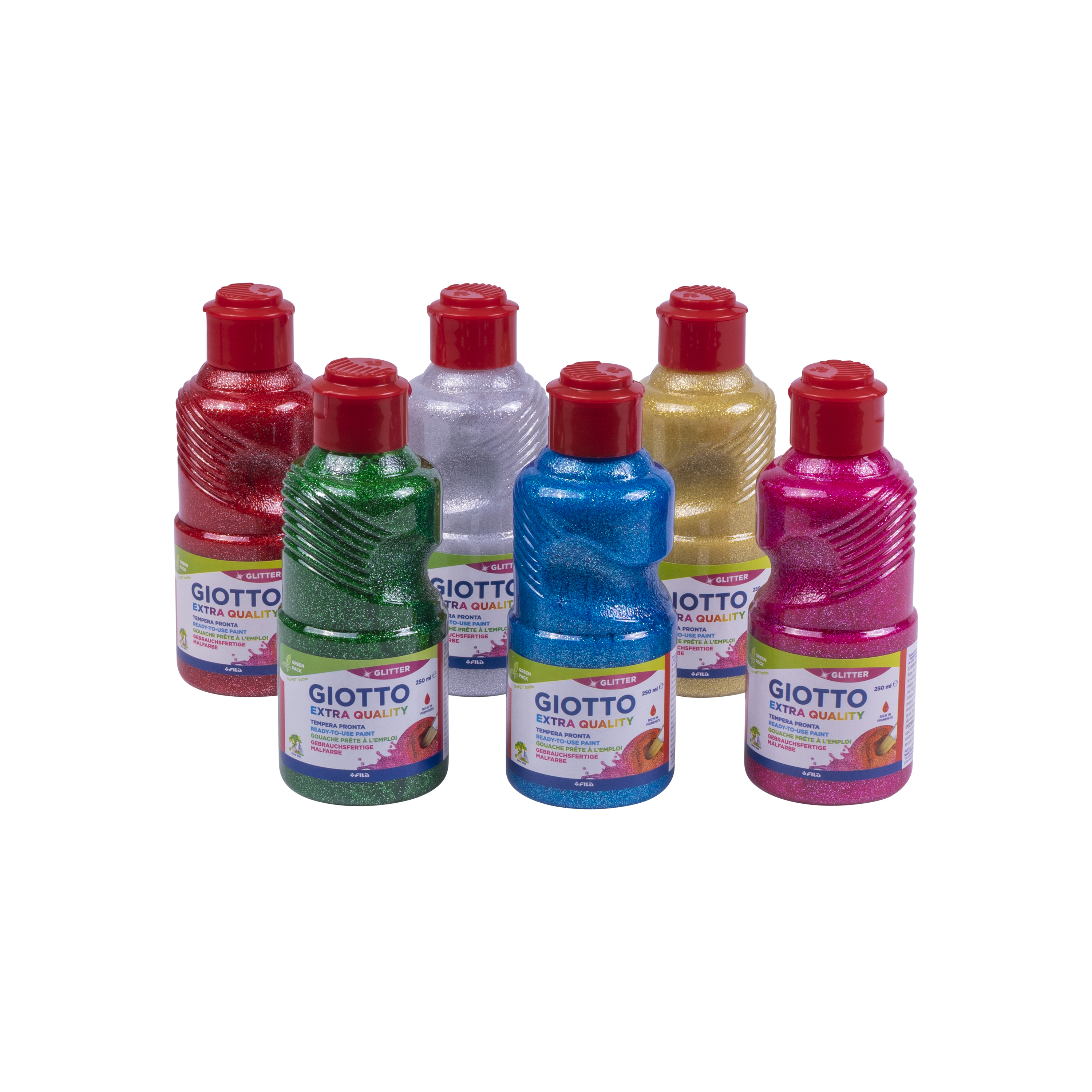 GIOTTO Glitter Paint in Einzelfarben, 250 ml je Flasche