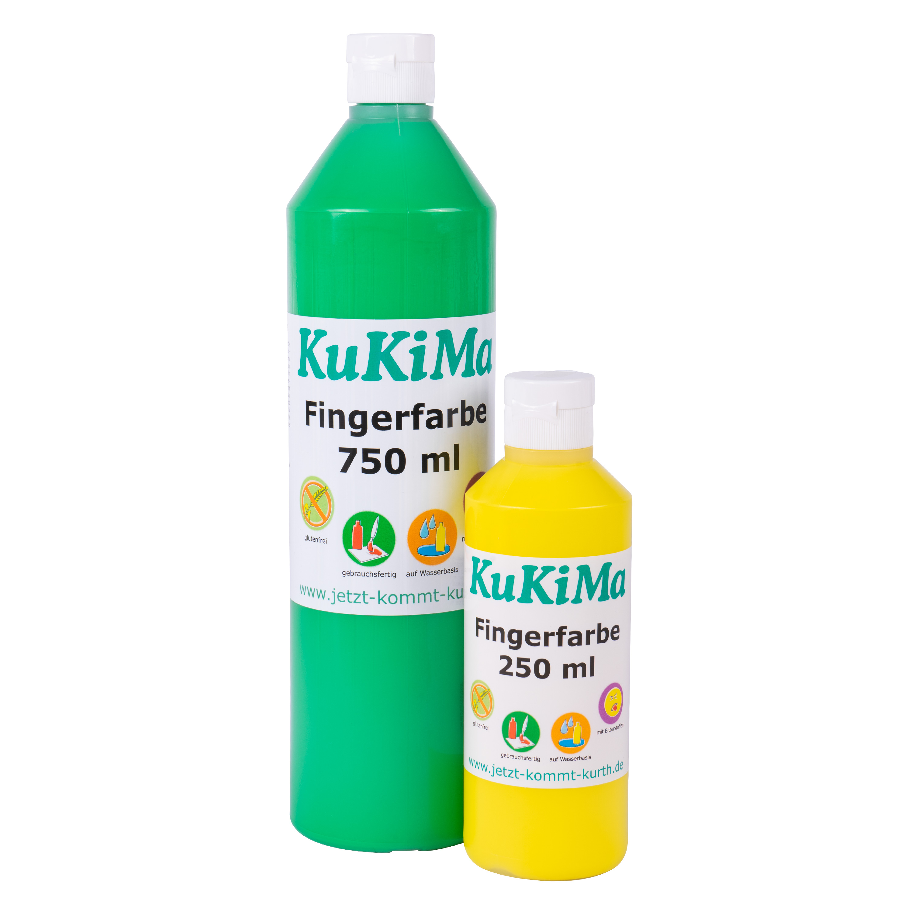 KuKiMa Fingerfarbe 'Starter-Set', 6 x 250 ml