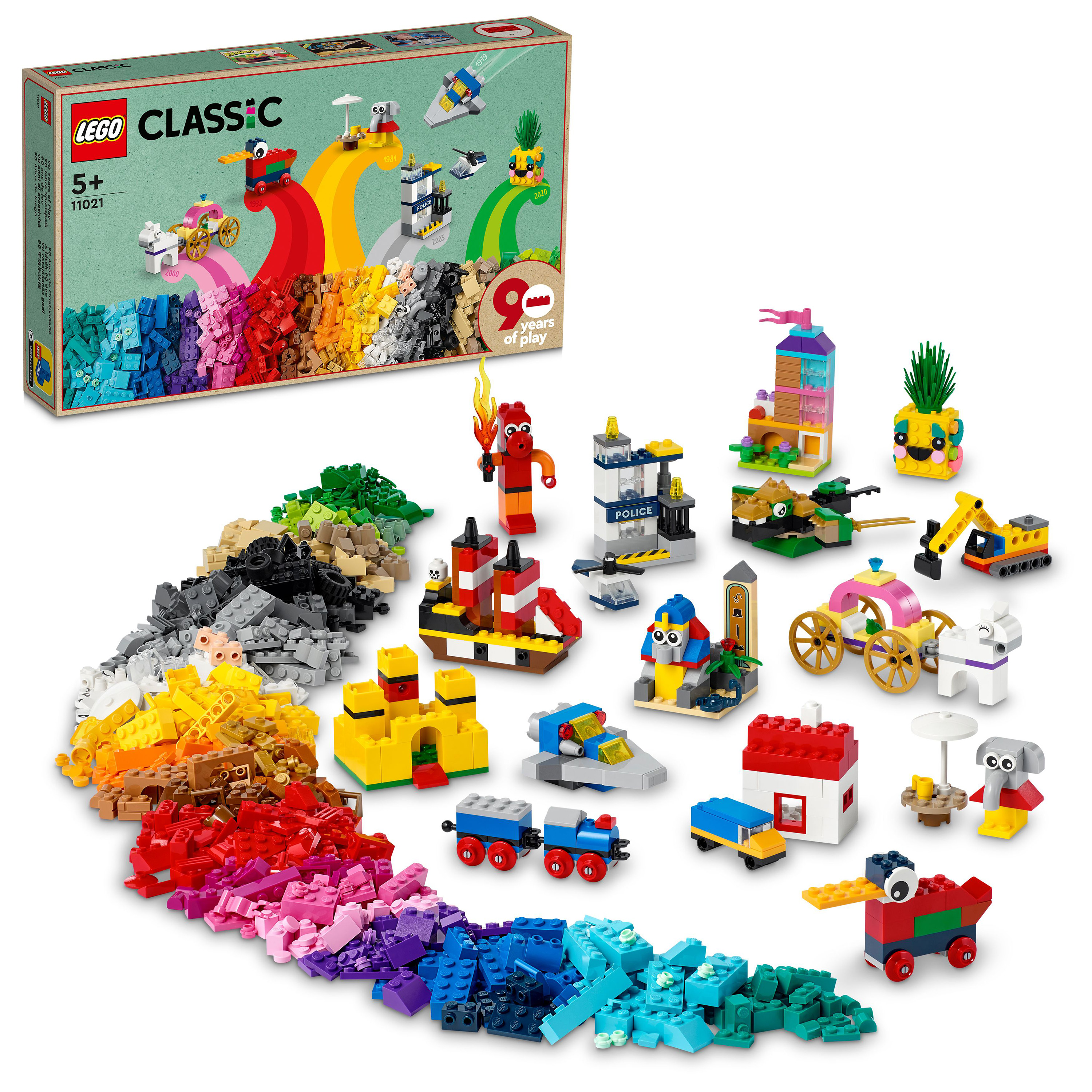 LEGO® classic 90 Jahre Spielspaß, 1100 Teile