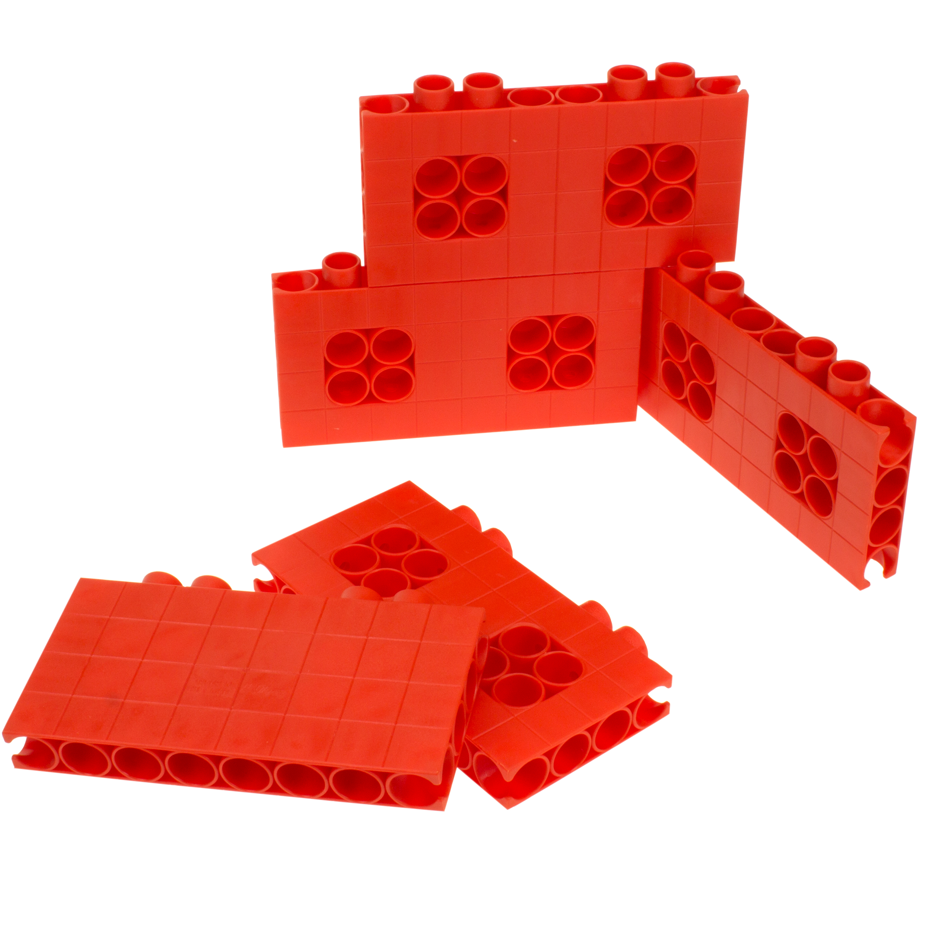 Poly-M 'Bauplatten, rot', 5 Stück