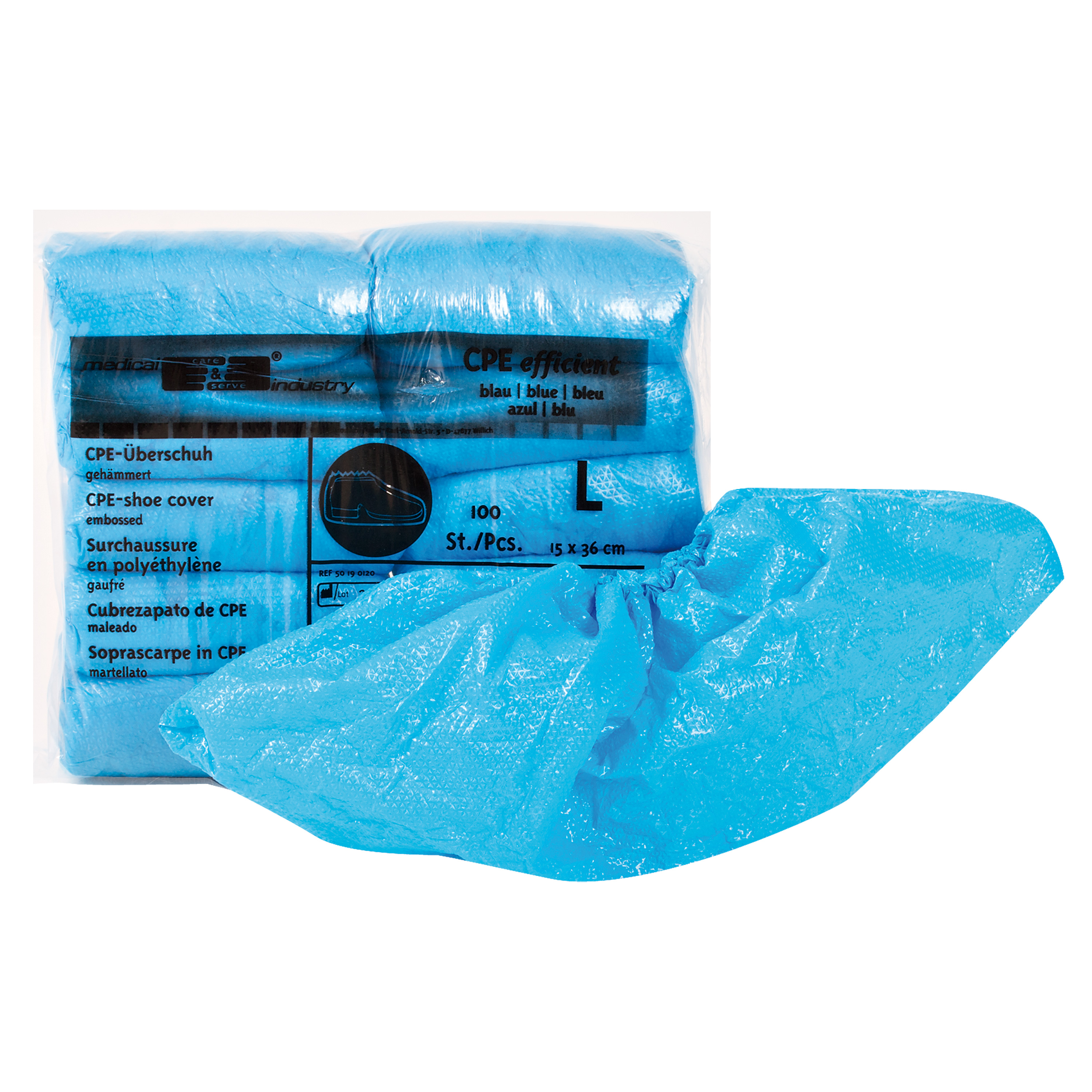 Hygiene-Überziehschuhe 'blau', 100 Stück