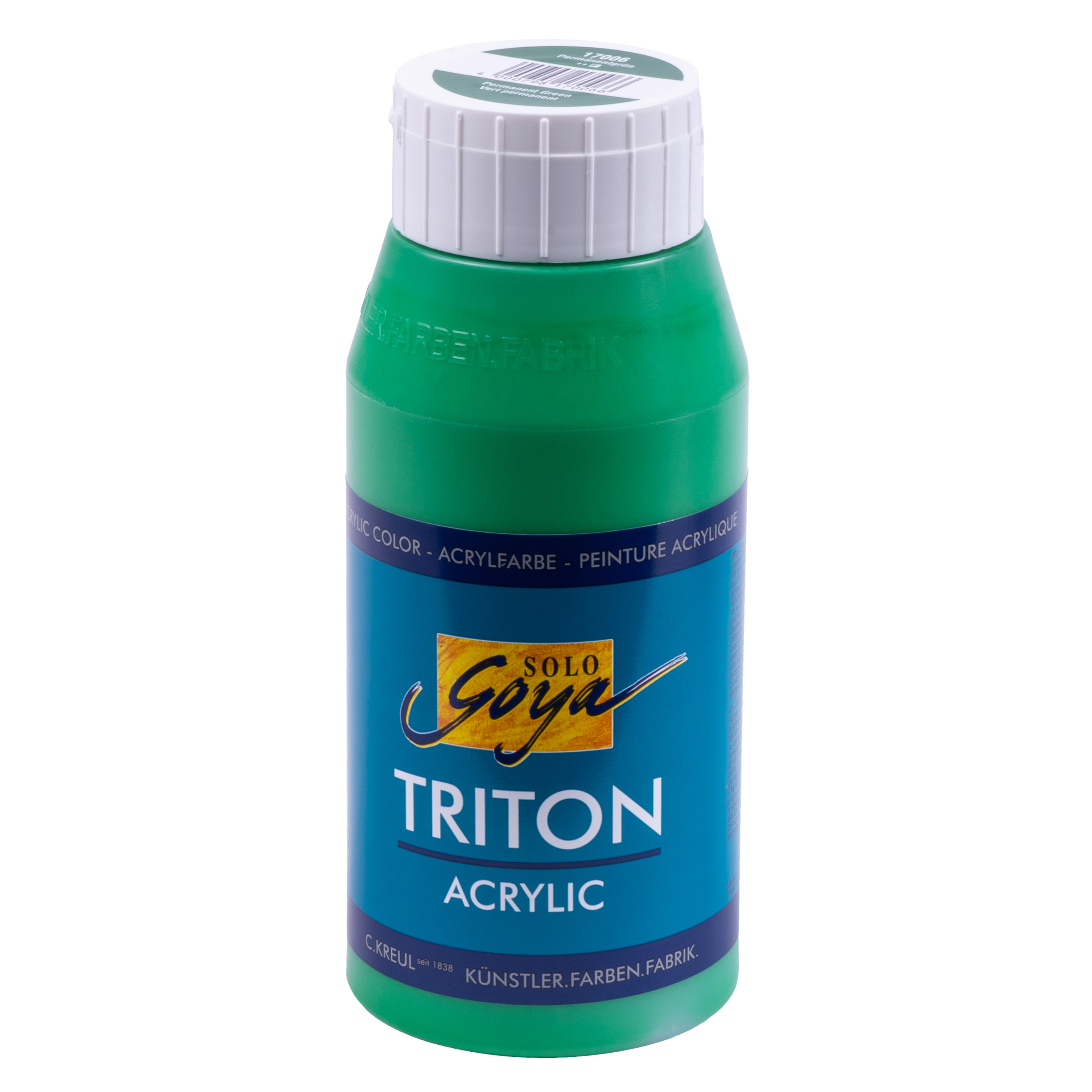 SOLO GOYA Triton Acrylfarbe, permanentgrün, 750 ml