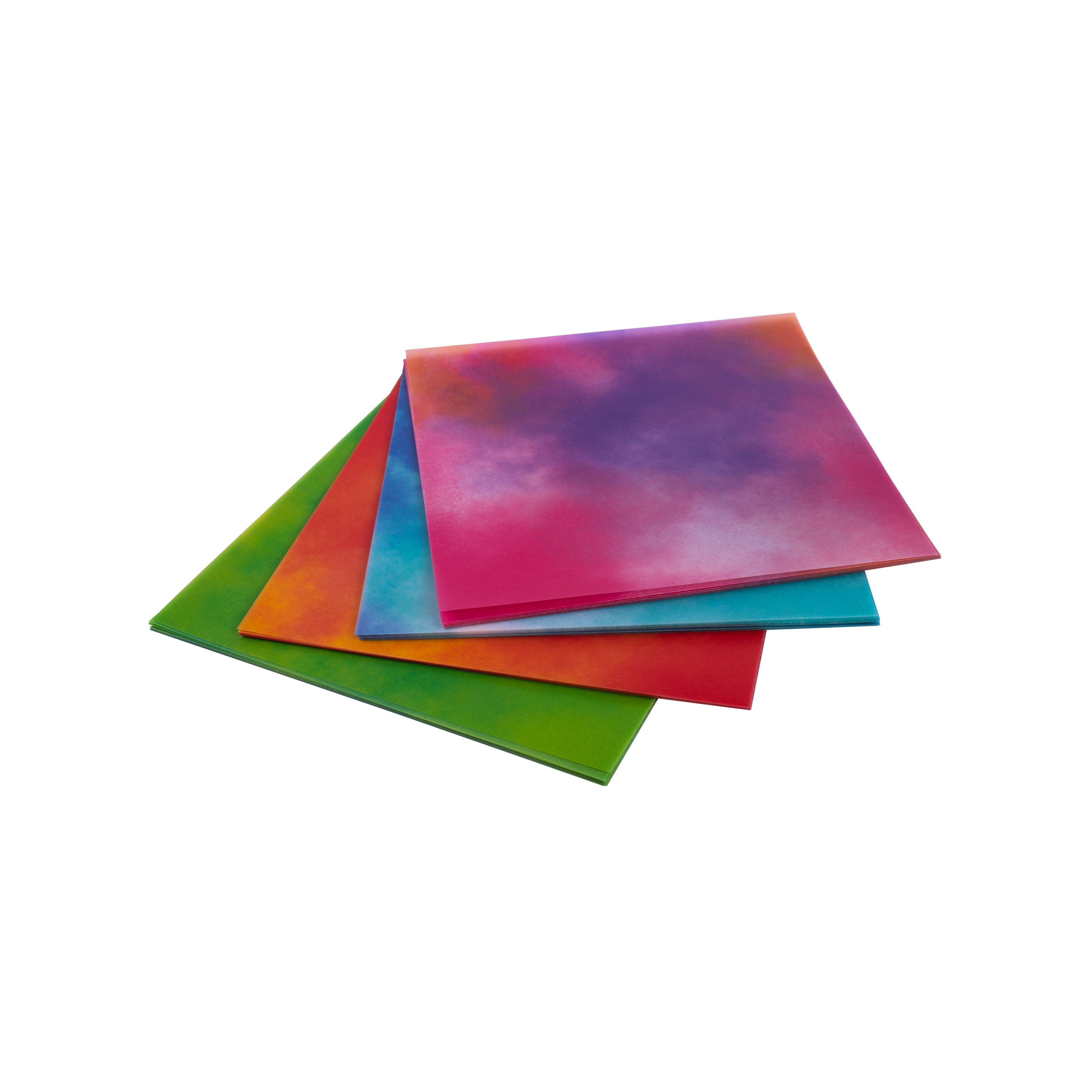 Origami Faltblätter Transparentpapier 'Nebel', 10 x 10 cm