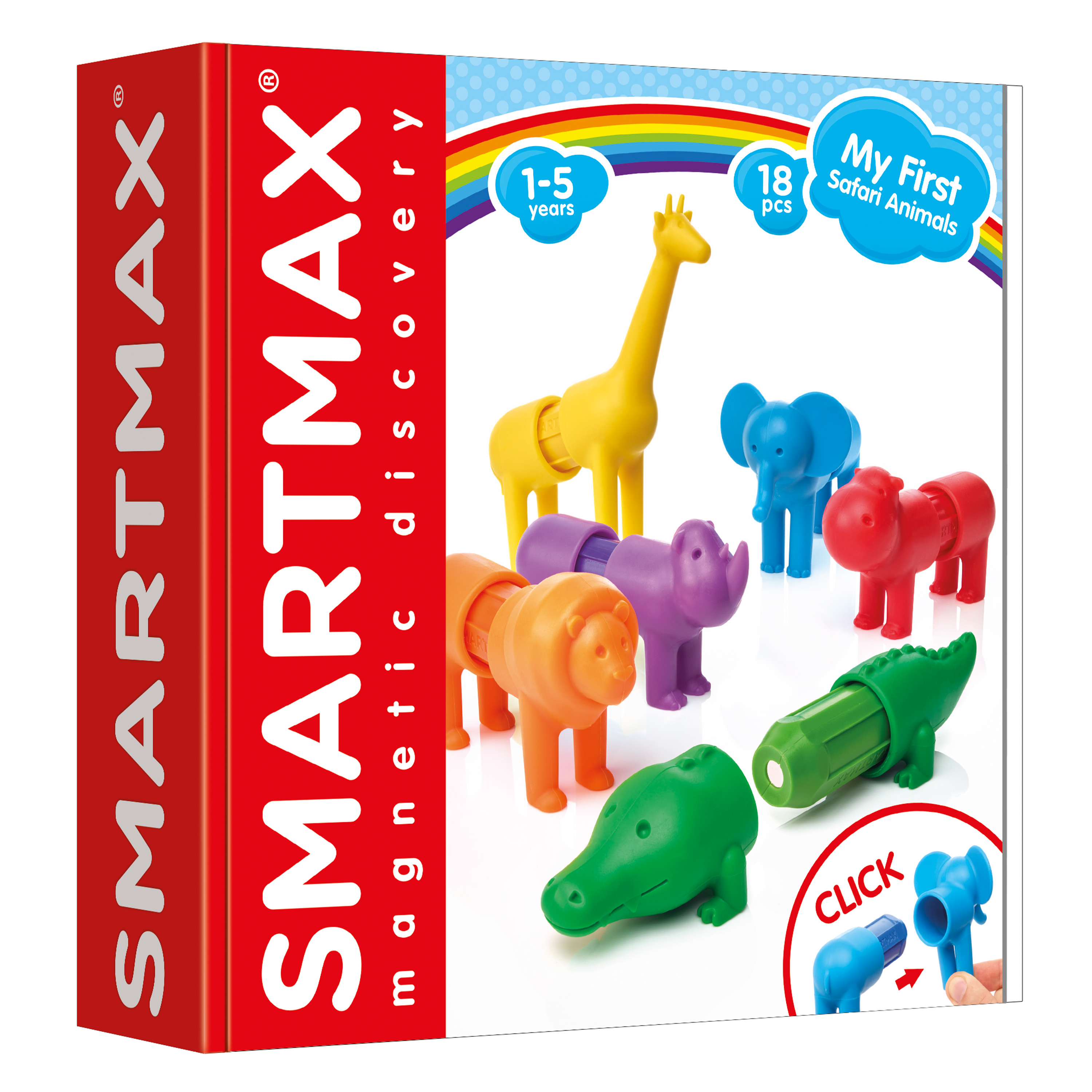 SmartMax Tierfiguren-Set 'My first Safari Animals', 18 Teile