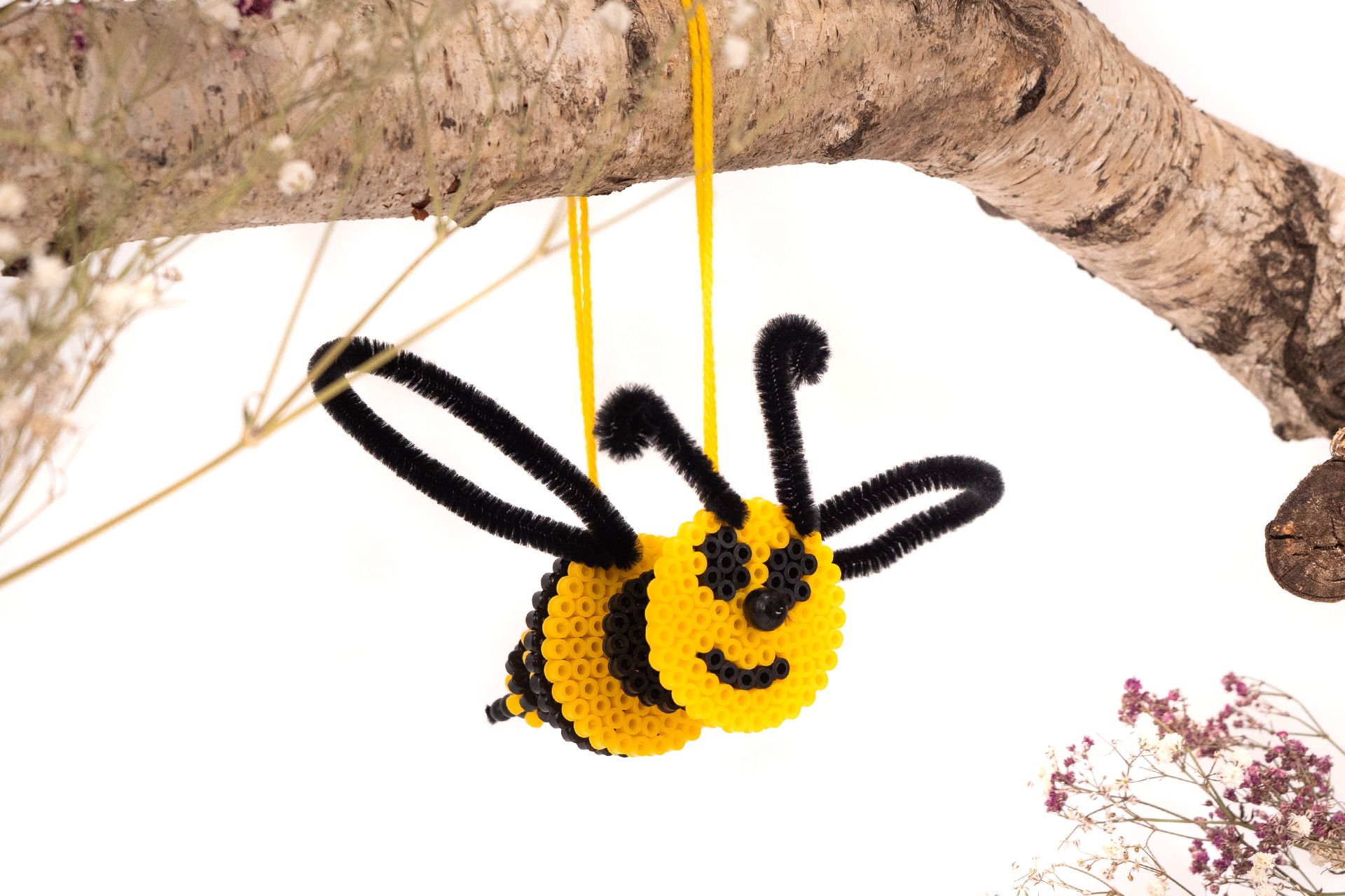 3D Bügelperlen-Biene