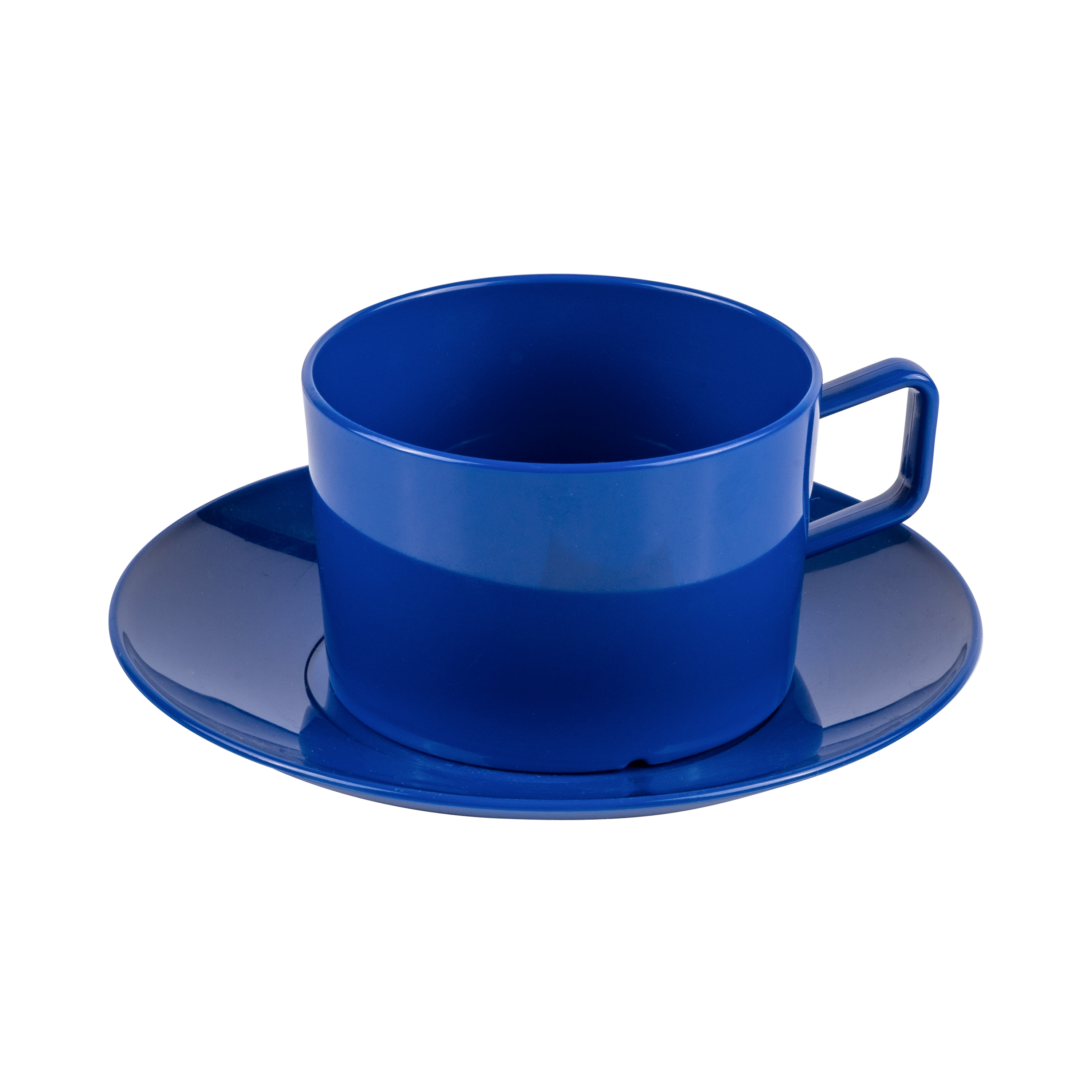 Tasse mit Untertasse (PC), blau