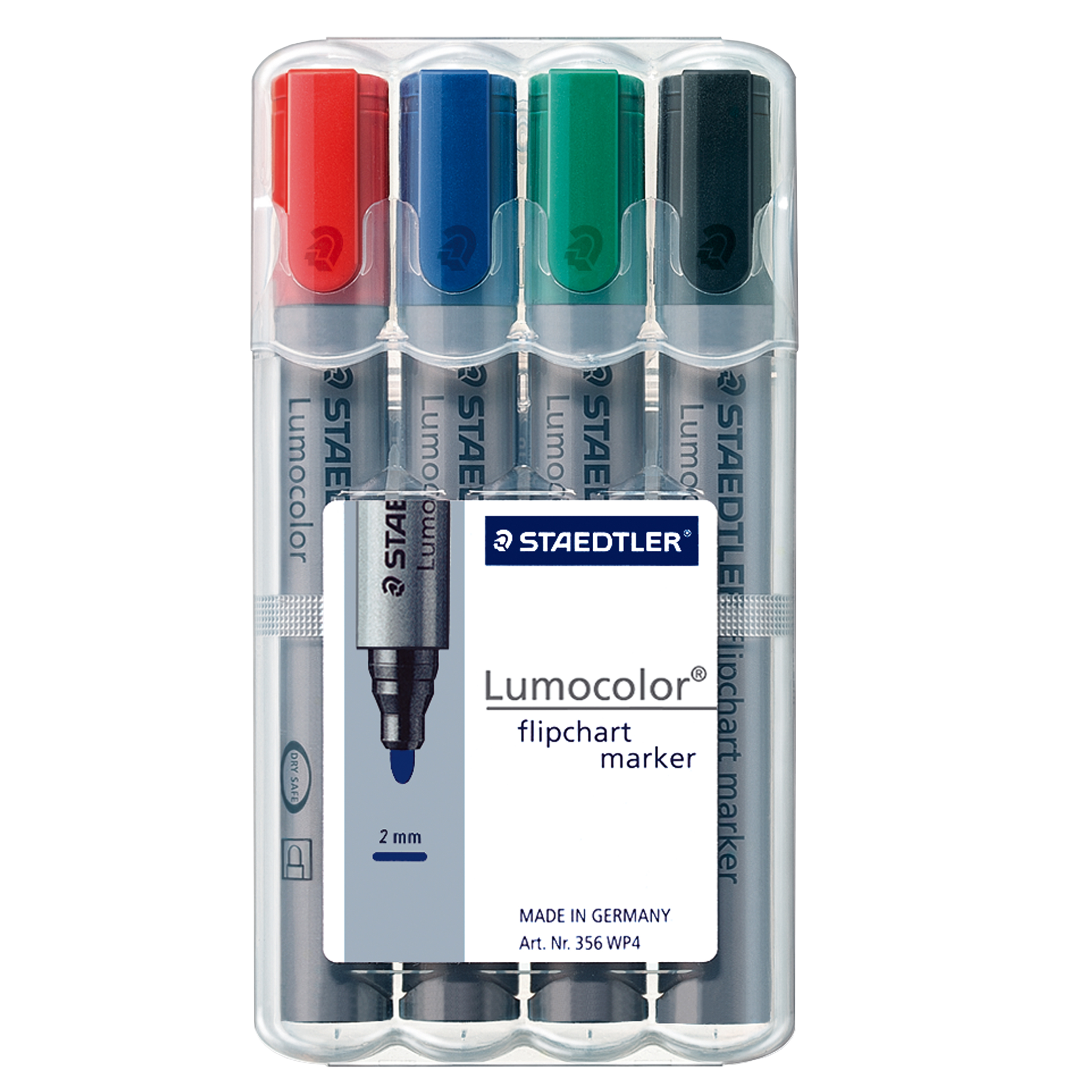Staedtler Lumocolor Flipchart-Marker, Set mit 4 Farben
