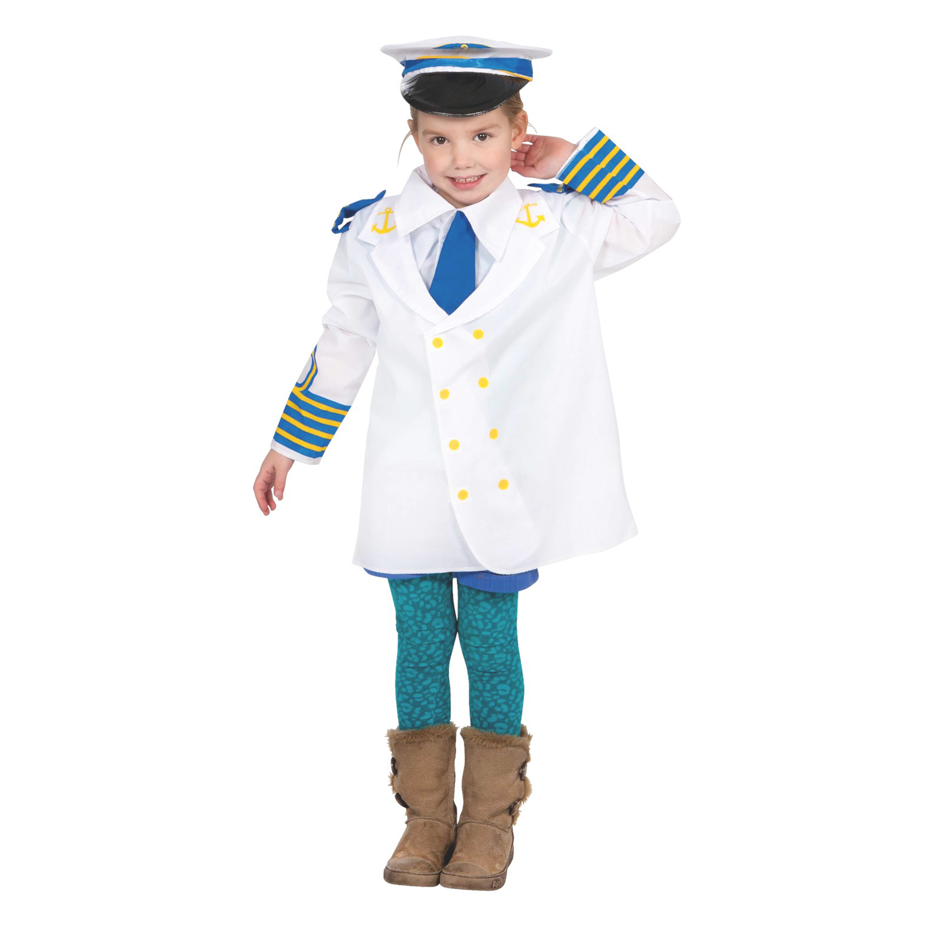 Kostüm 'Kapitän' mit Mütze