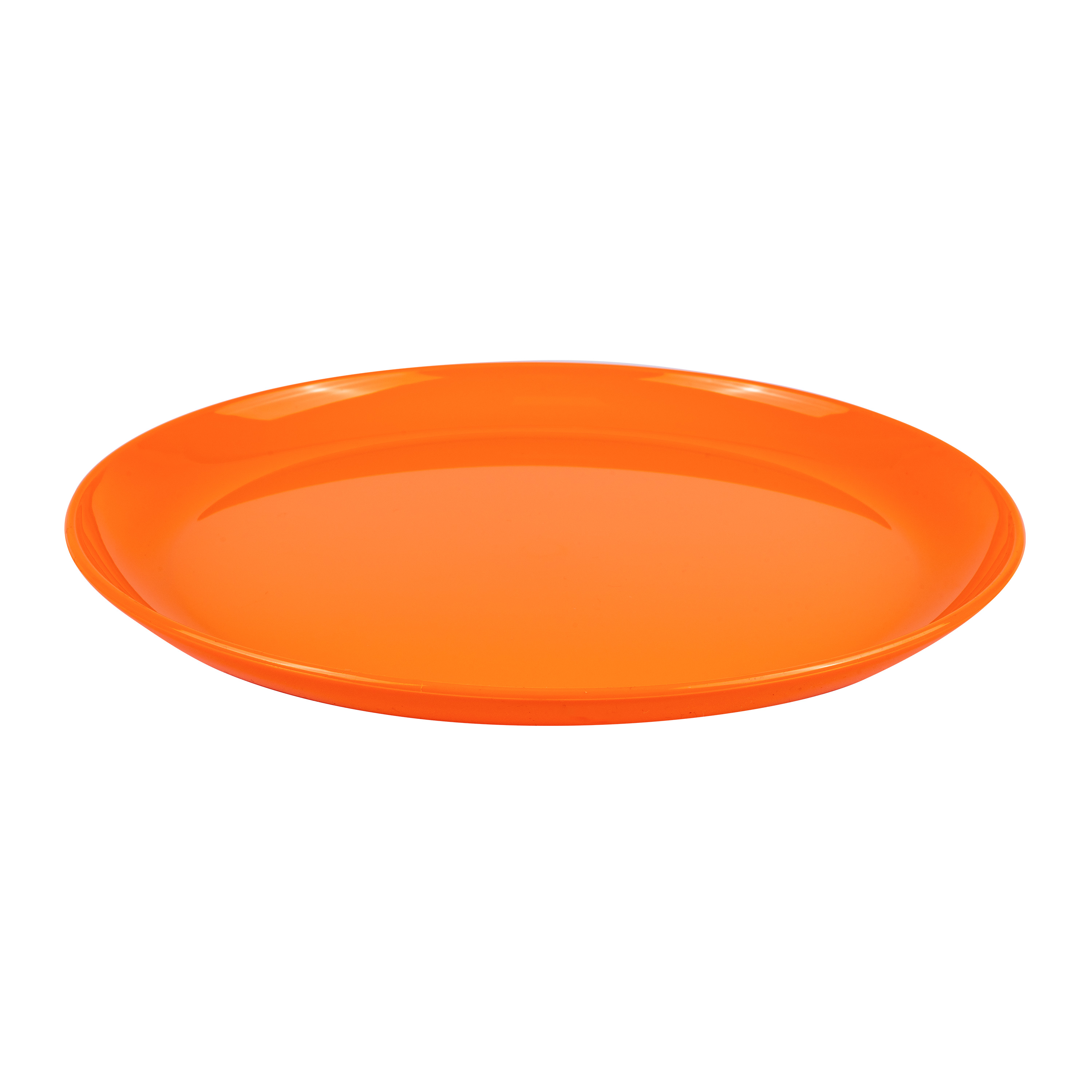 Großer flacher Teller (PC), orange
