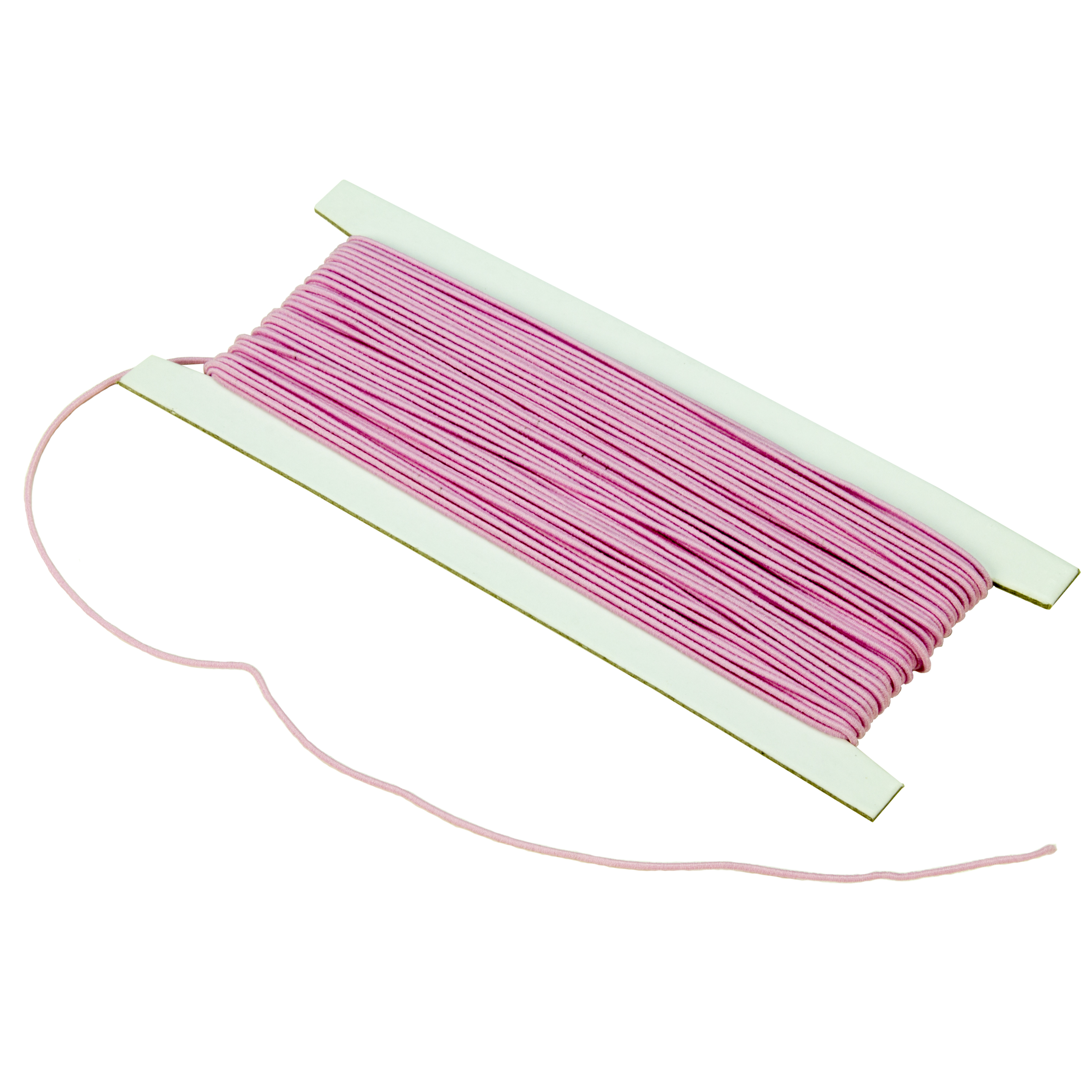 Elastische Perlenschnur - rosa, Ø 1 mm, L: 25 m