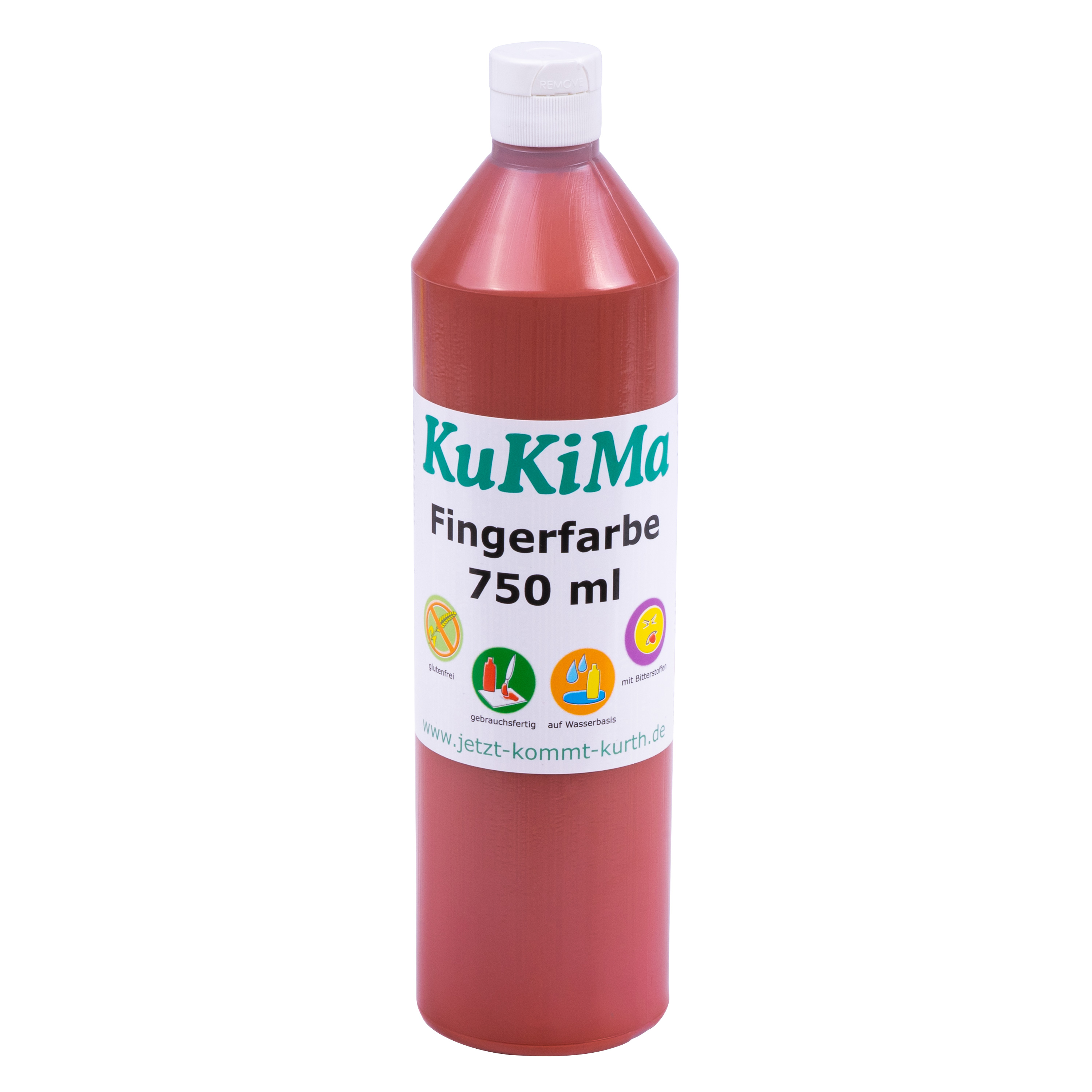 KuKiMa Fingerfarbe 750 ml, braun