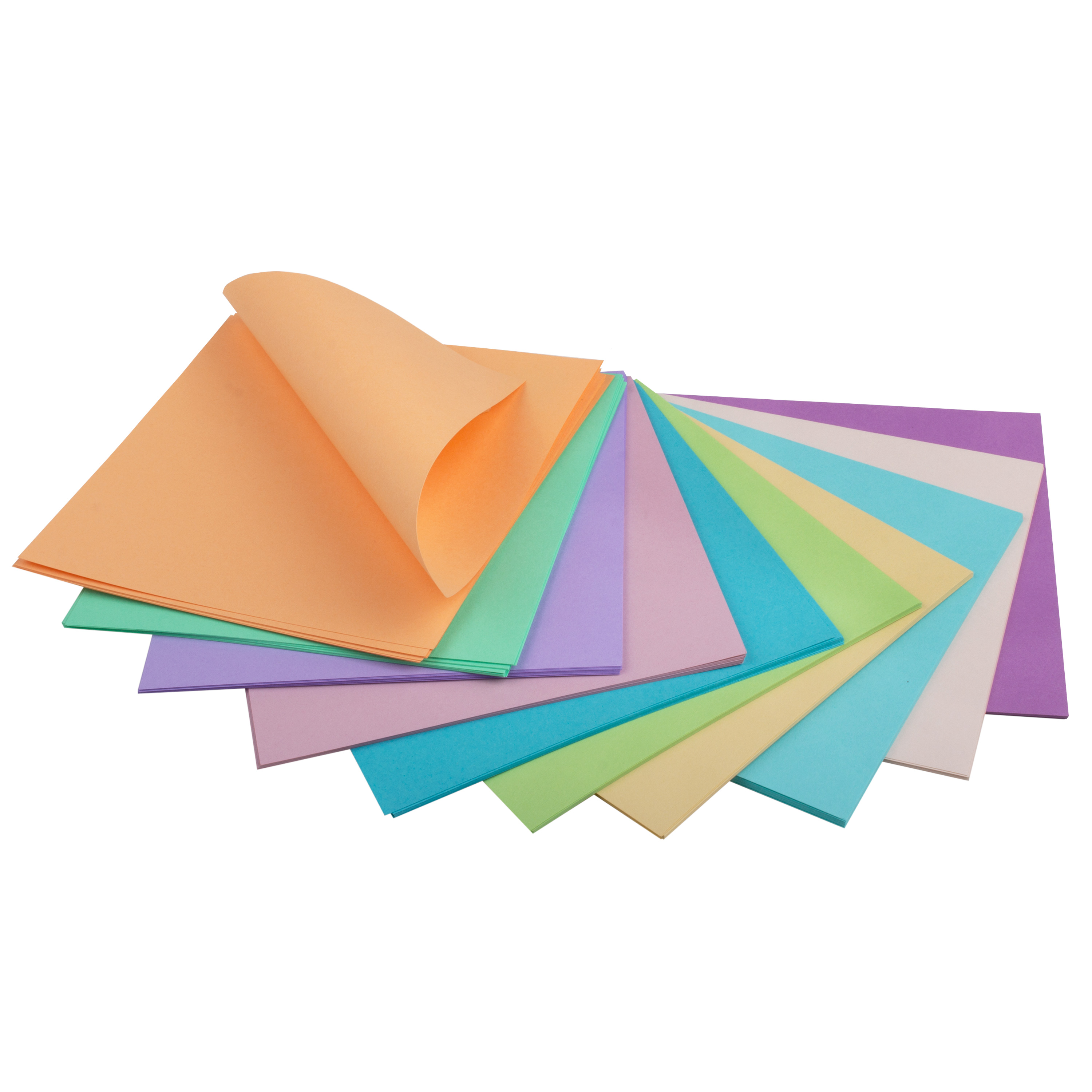 Origami Faltblätter 'Pastell', 14 x 14 cm