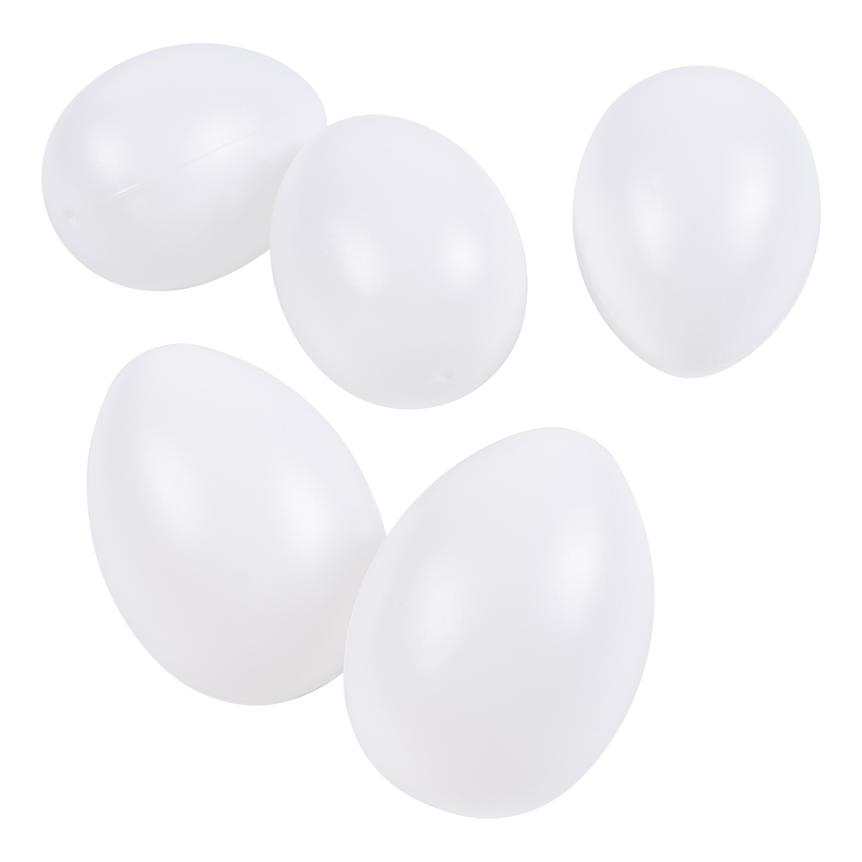 KuKiMa Kunststoff-Eier, 5 Stück, Ø 80 mm