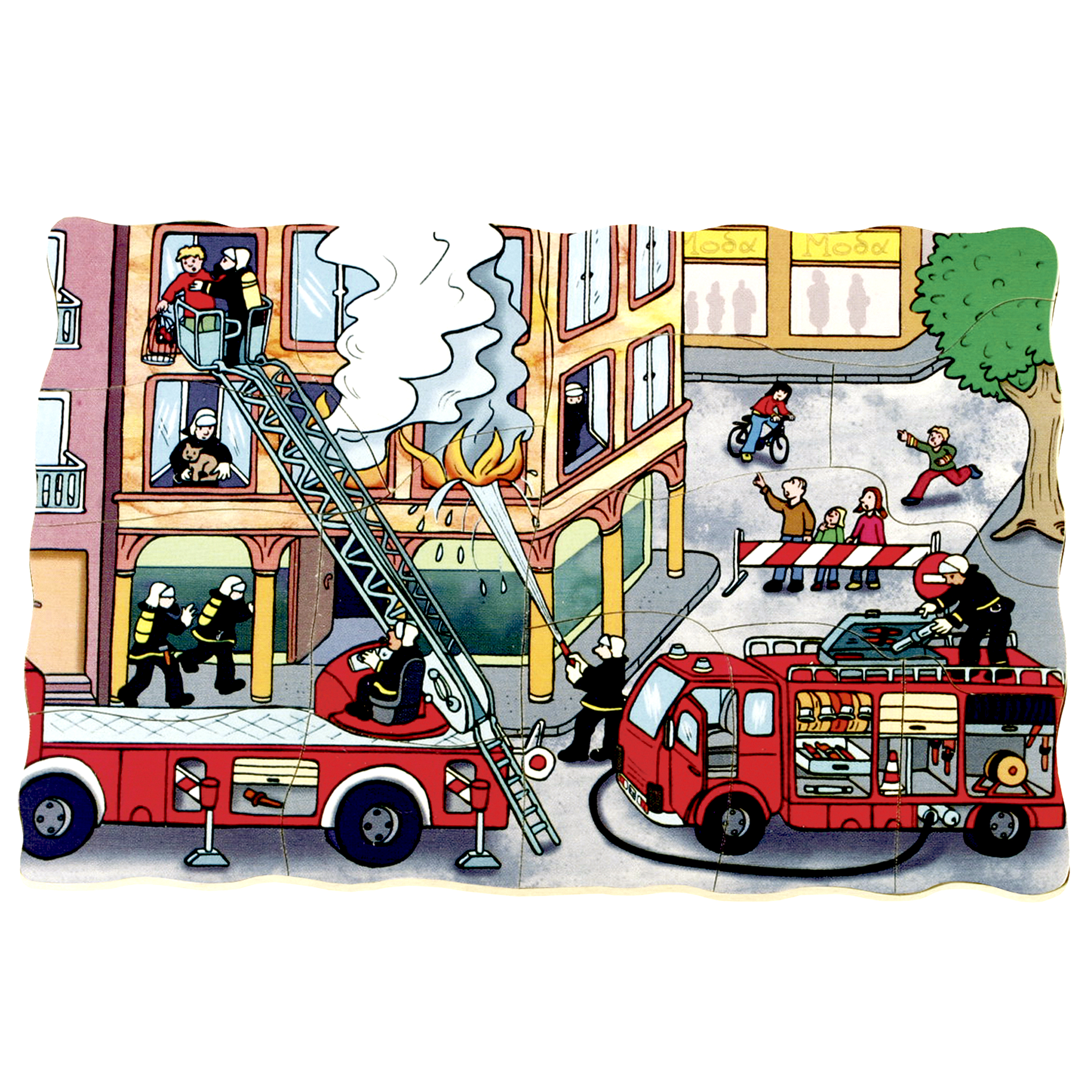 Großes Lagen-Puzzle 'Feuerwehr'
