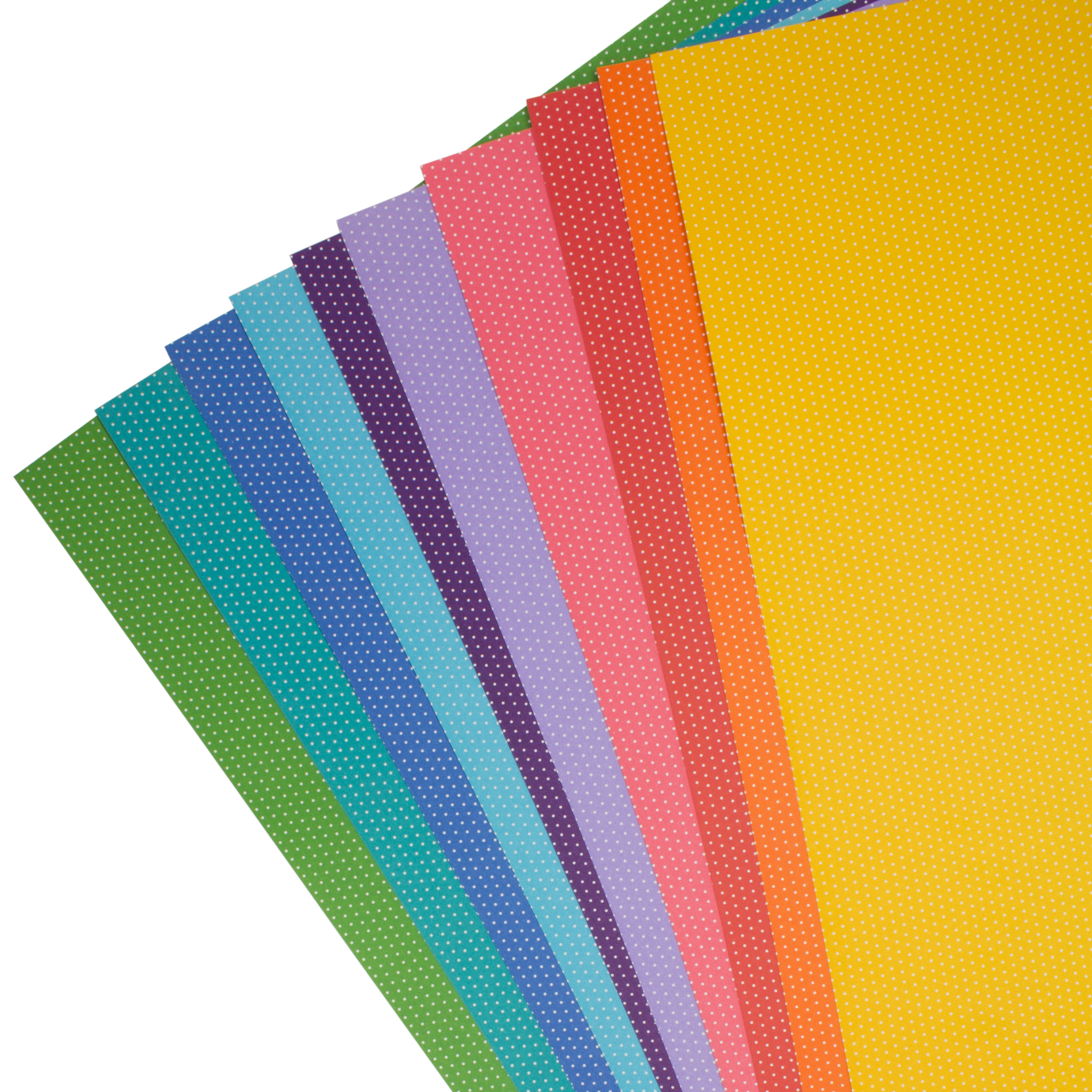 Fotokarton Mini-Pünktchen, farbig sortiert, 300 g/m²
